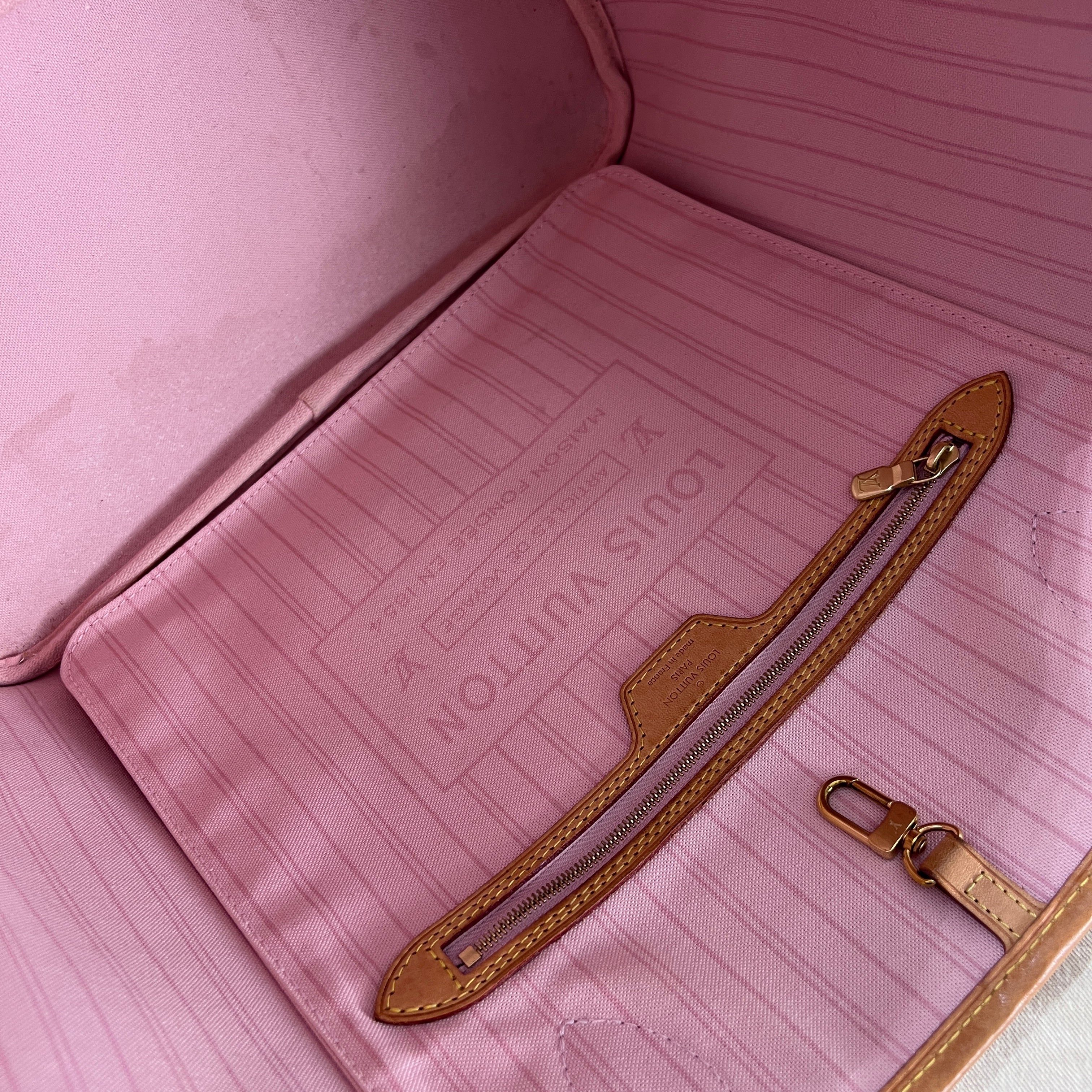 LOUIS VUITTON Neverfull GM handbag in multi-colored canvas and leather