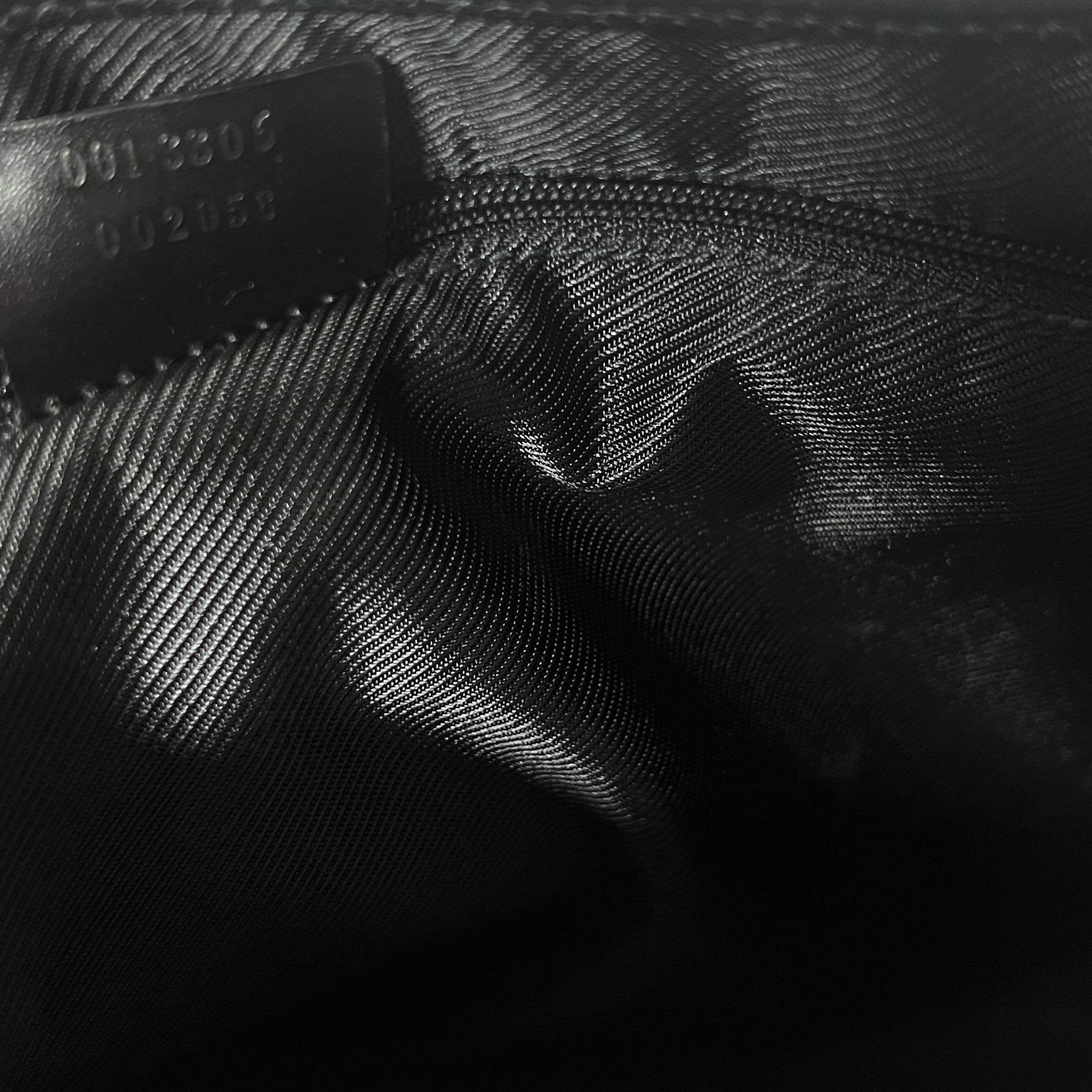 Sac à main GUCCI Jackie toile et cuir noir