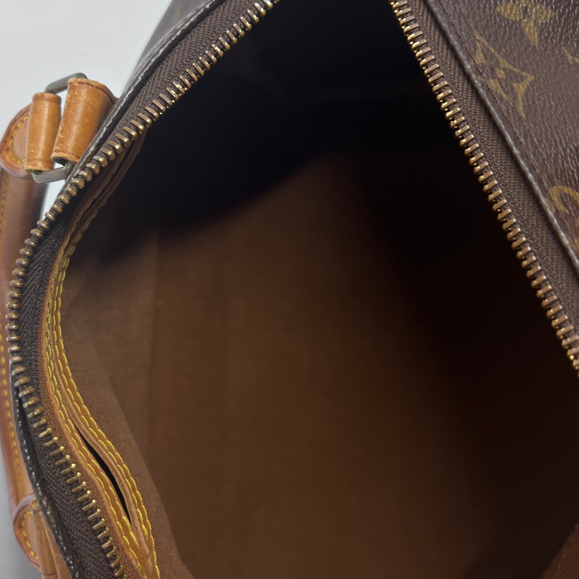 Sac à main LOUIS VUITTON Speedy 25 toile et cuir marron