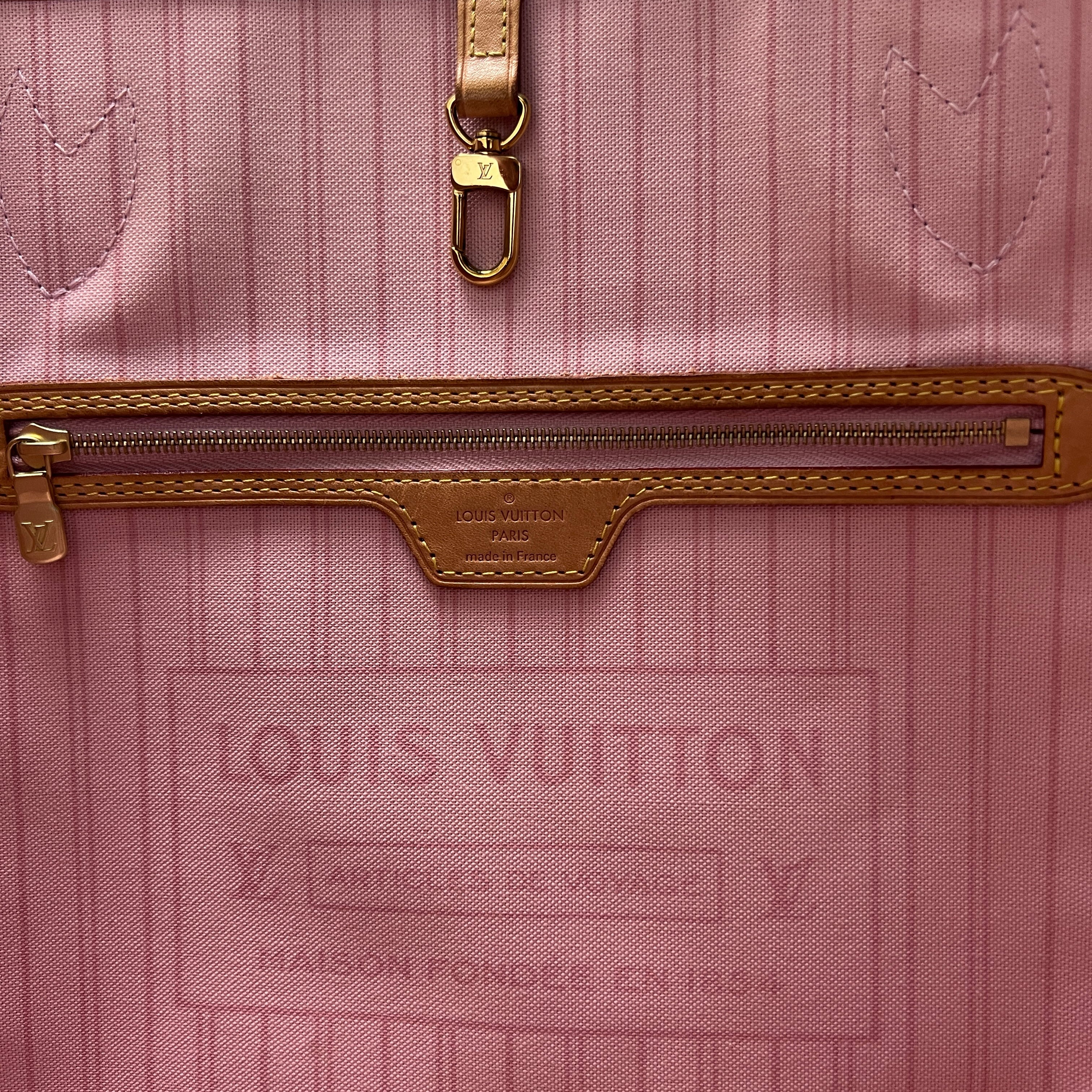 LOUIS VUITTON Neverfull GM handbag in multi-colored canvas and leather