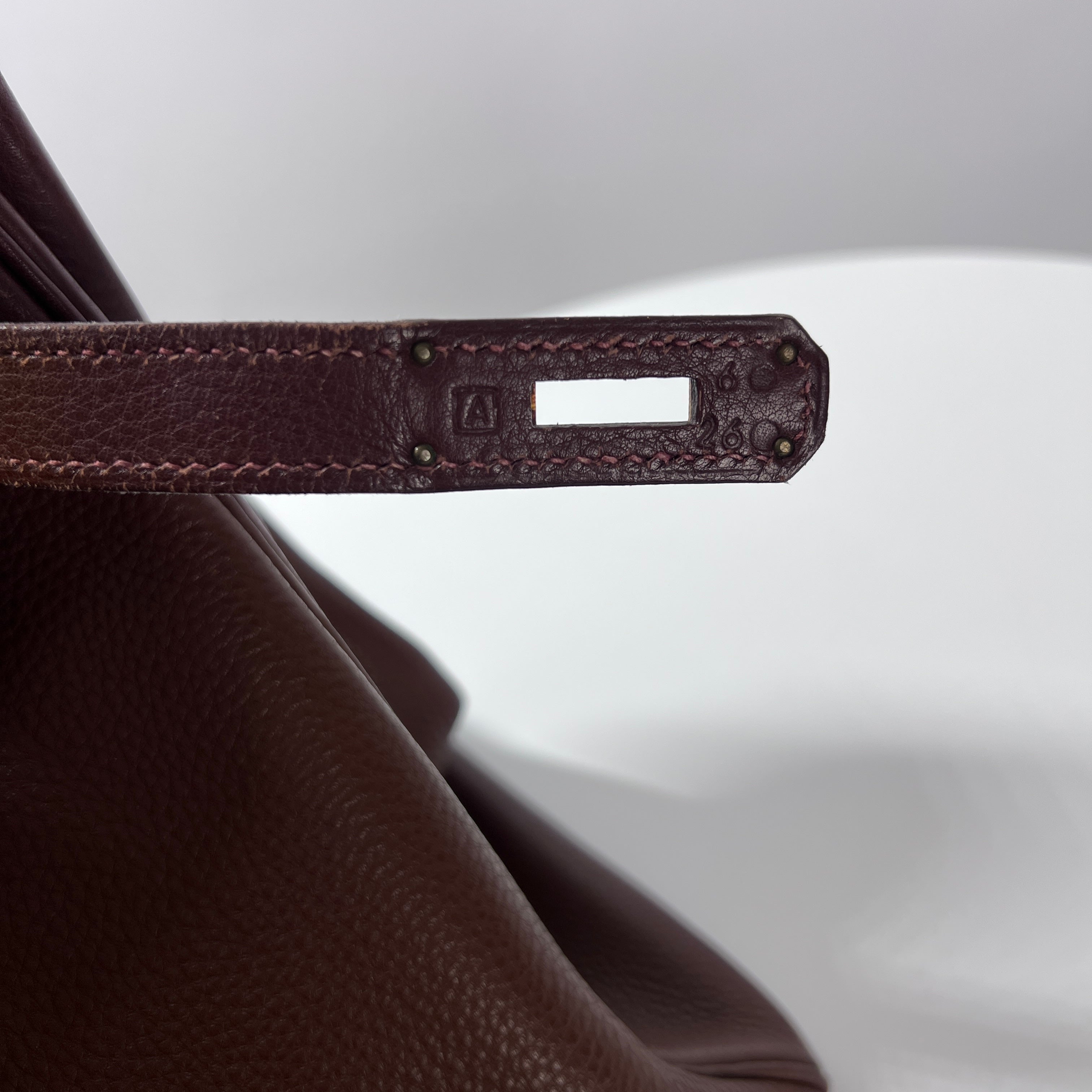 HERMES Birkin brown leather handbag