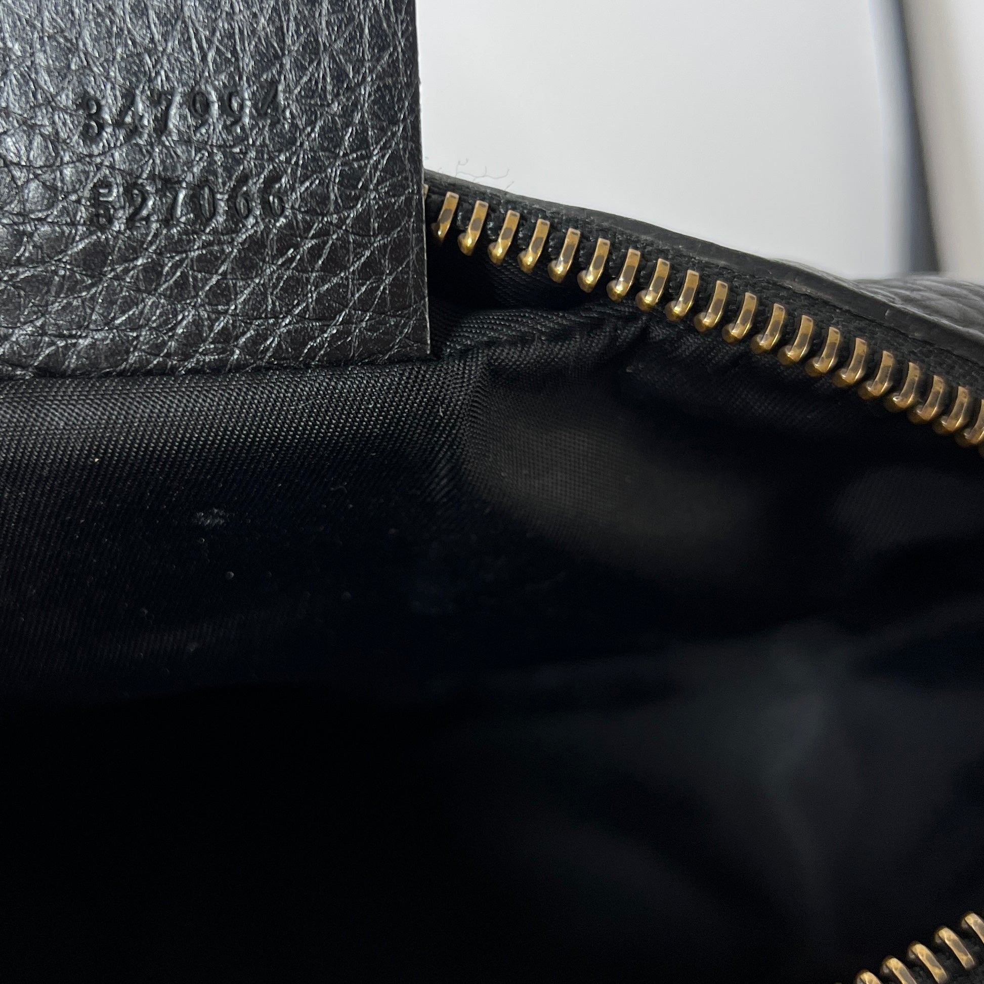 Sac à main GUCCI Camera Soho Disco cuir noir