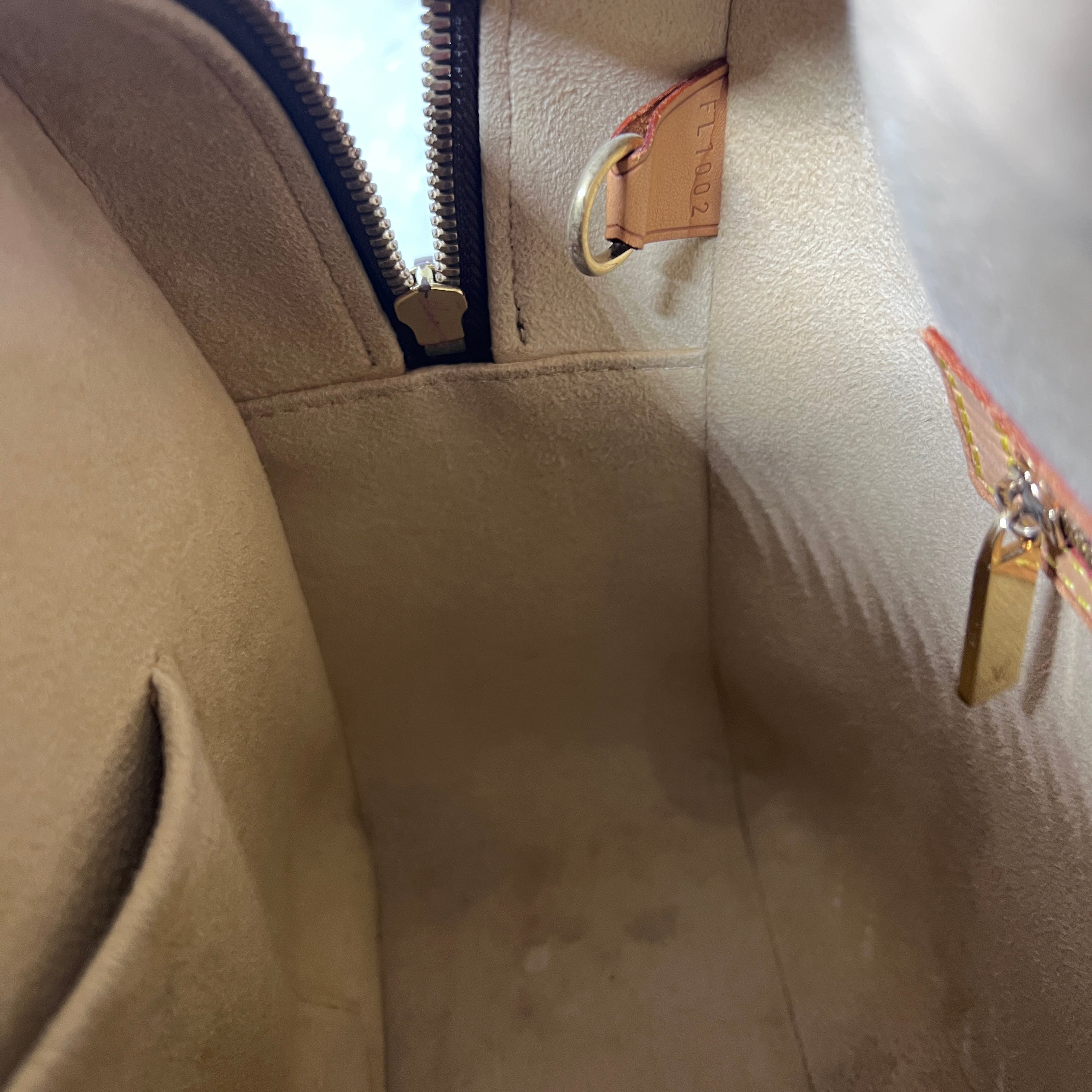 Sac à main LOUIS VUITTON Cité MM toile et cuir marron