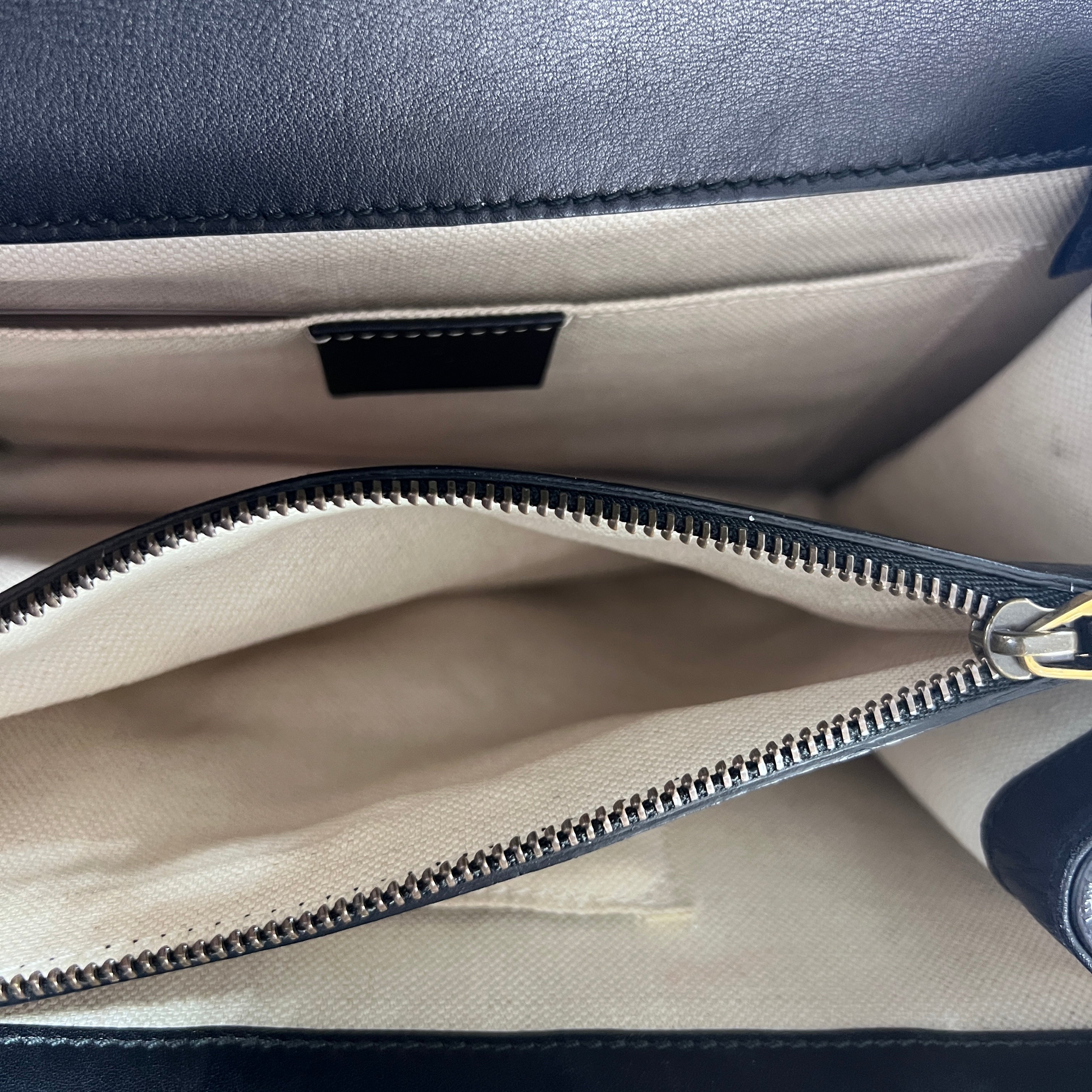 GUCCI Dionysus black leather handbag