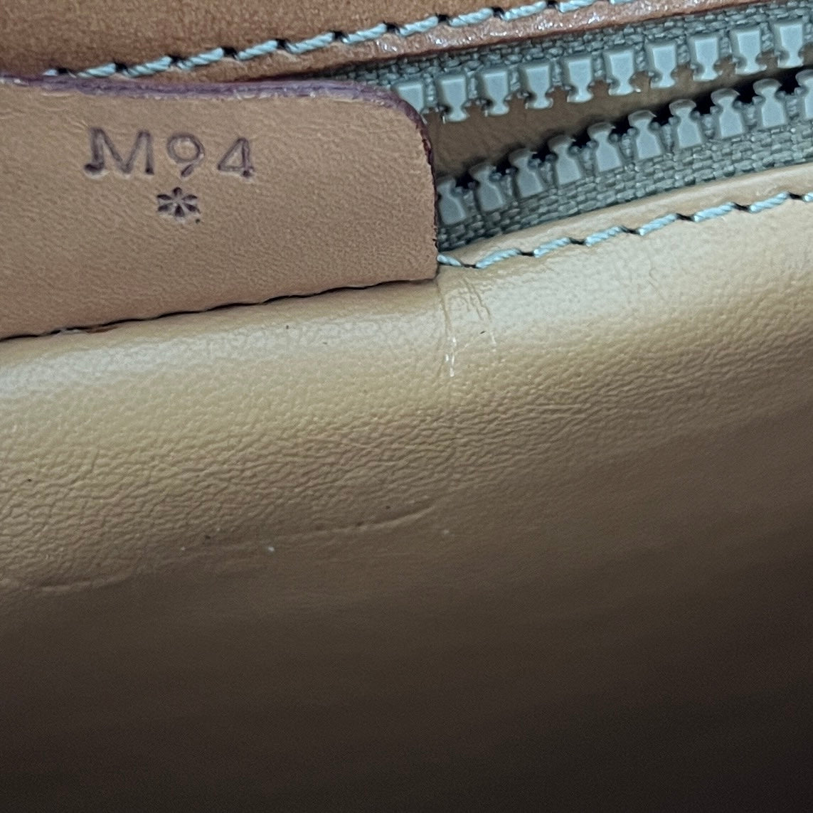 CELINE Top Handle handbag in brown canvas and leather