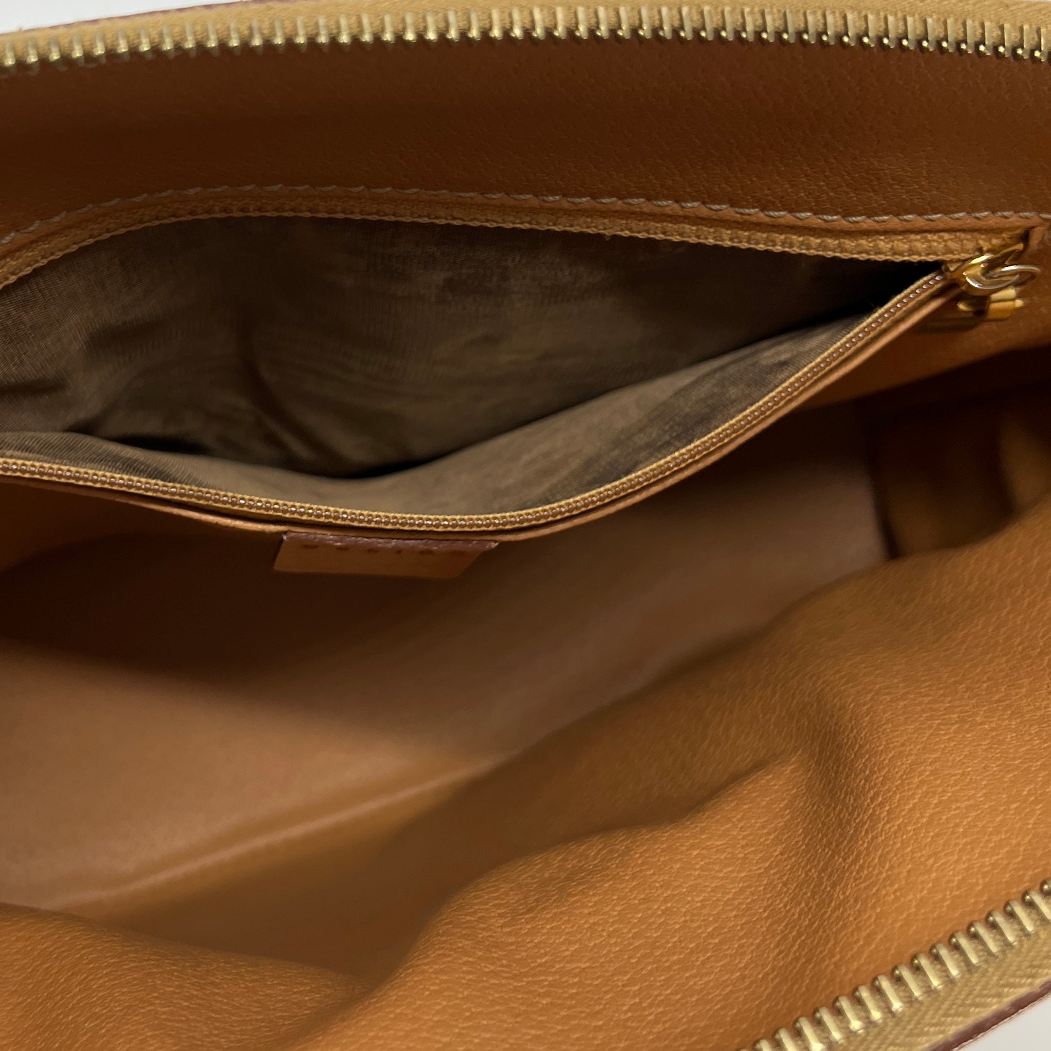 Sac à main CELINE toile et cuir marron