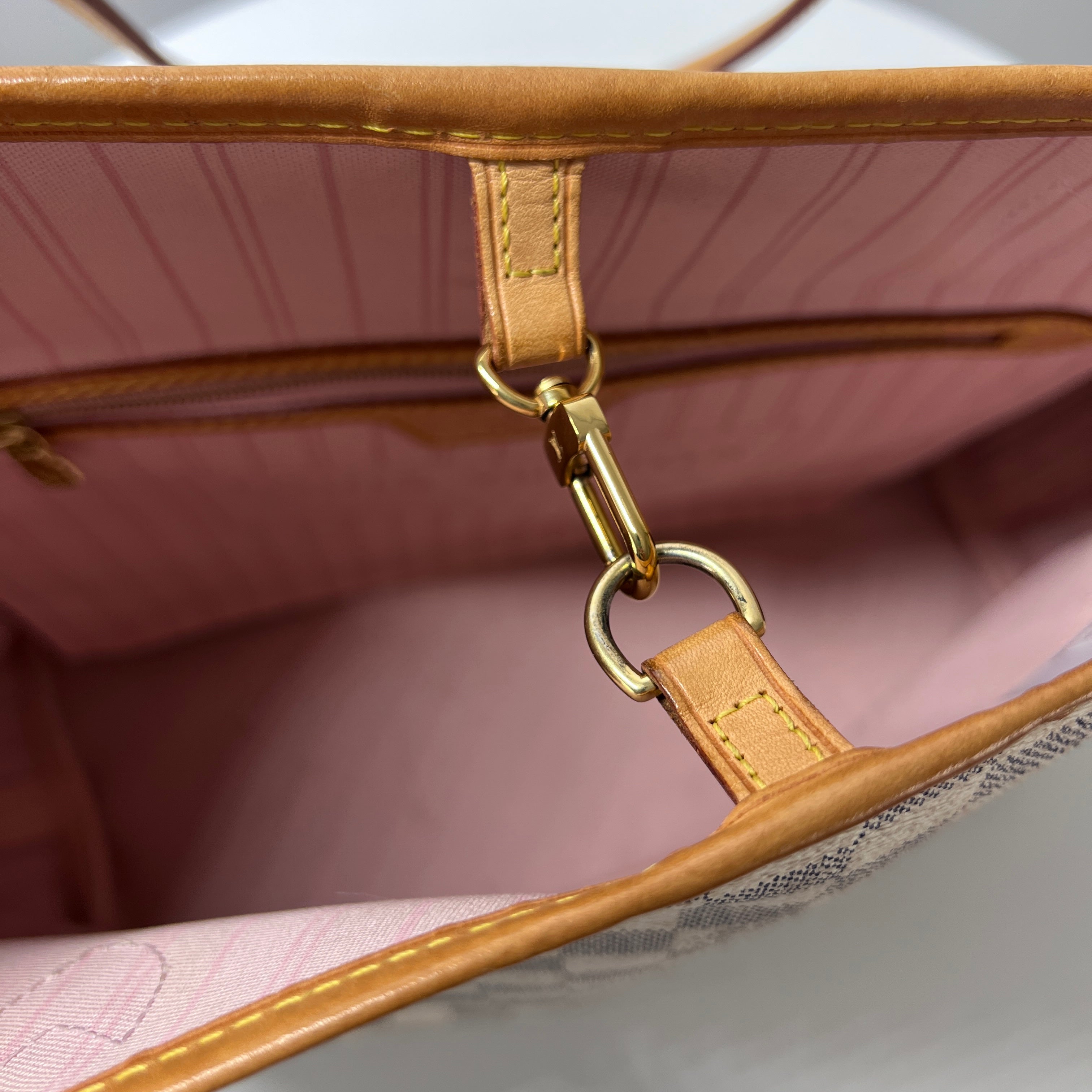 LOUIS VUITTON Neverfull GM handbag in multi-colored canvas and leather