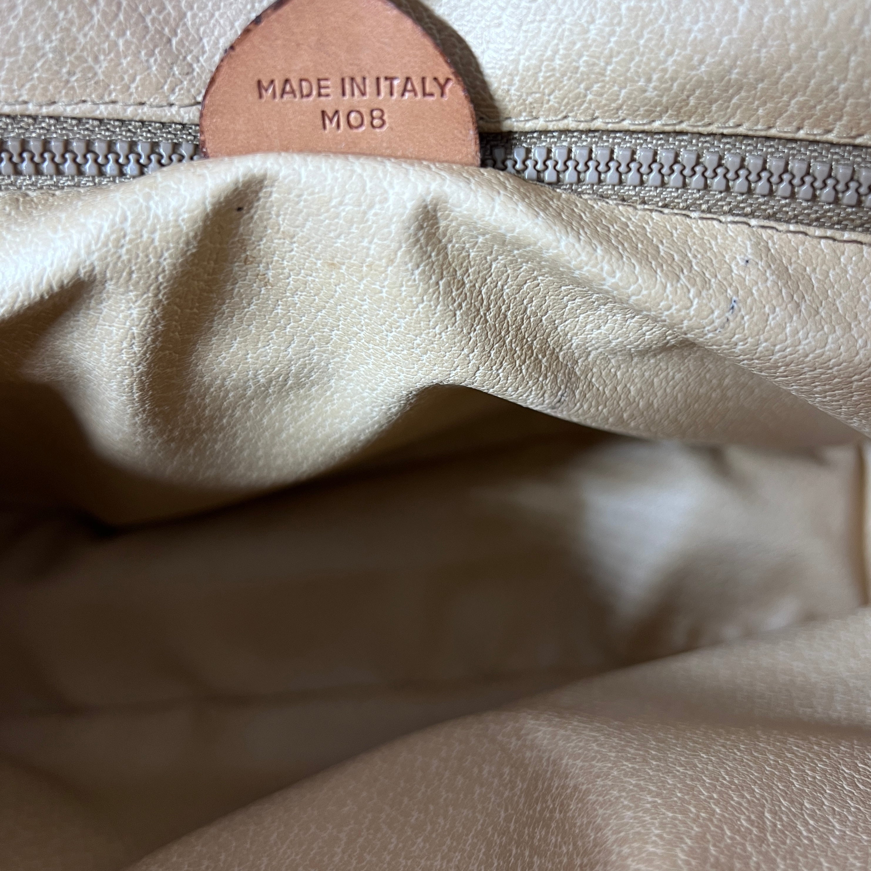Sac à main CELINE Camera Strap toile et cuir marron