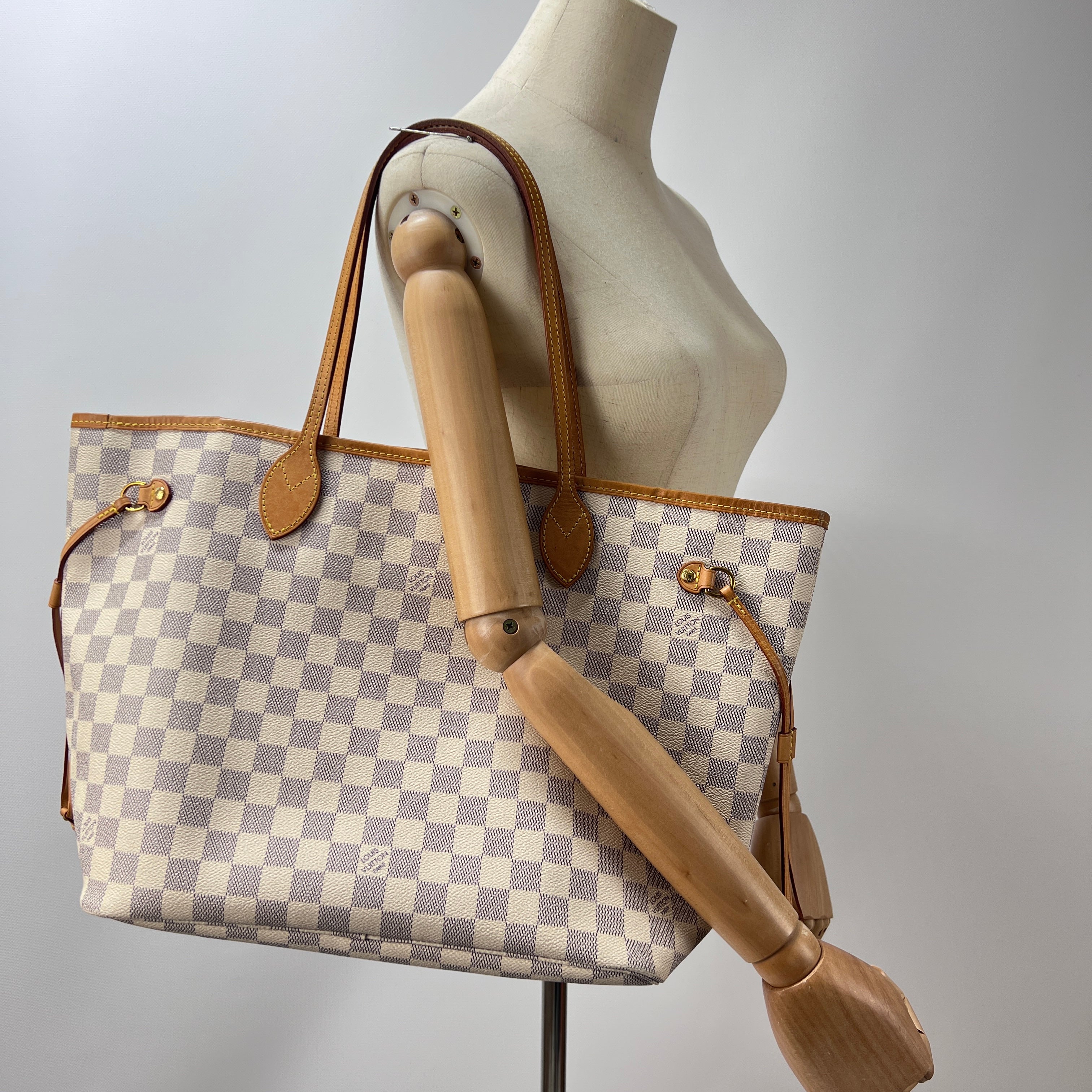 LOUIS VUITTON Neverfull GM handbag in multi-colored canvas and leather