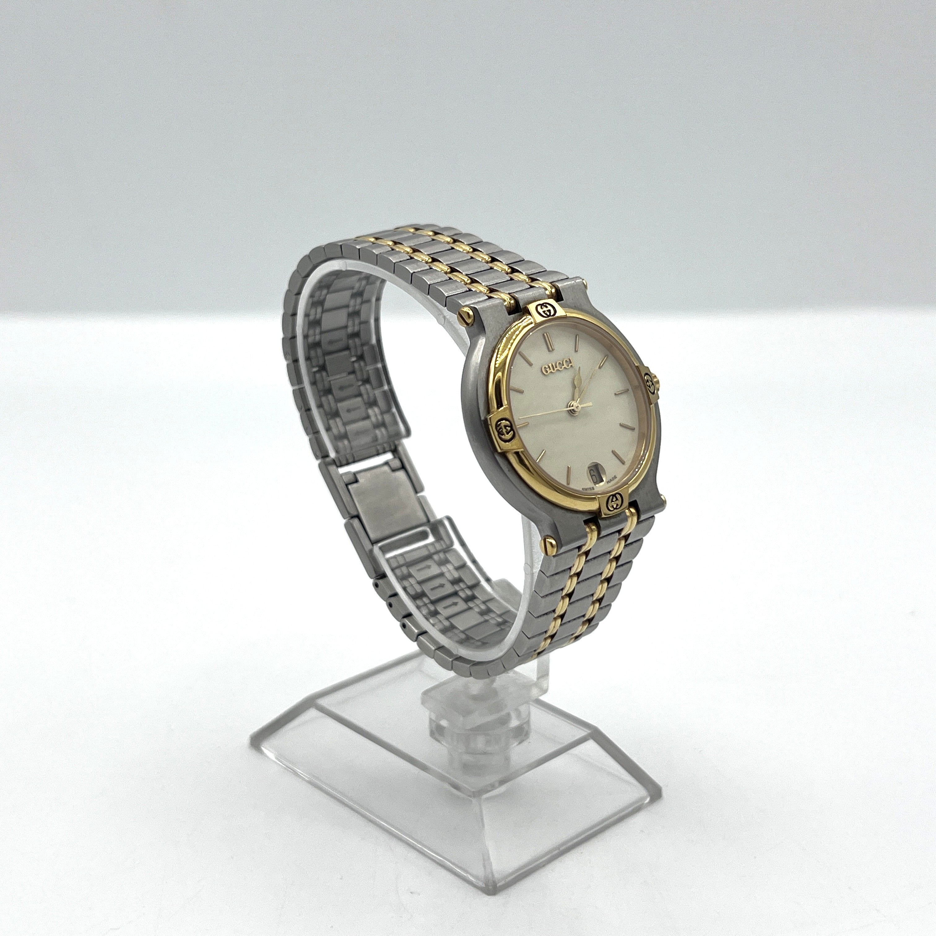 Montre GUCCI 9000M acier Bicolore