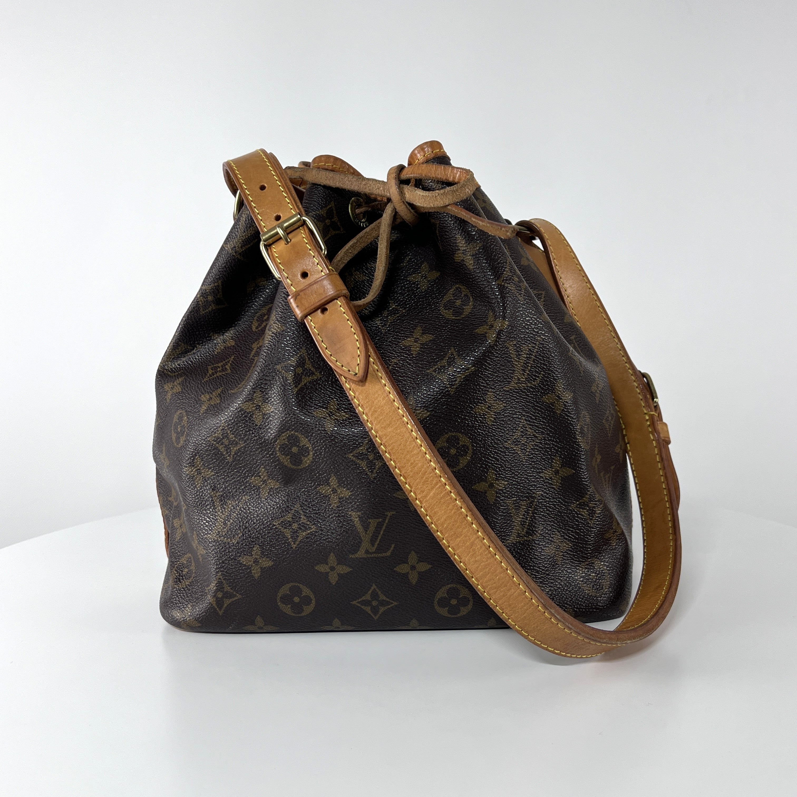 Sac à main LOUIS VUITTON Noé PM toile et cuir marron