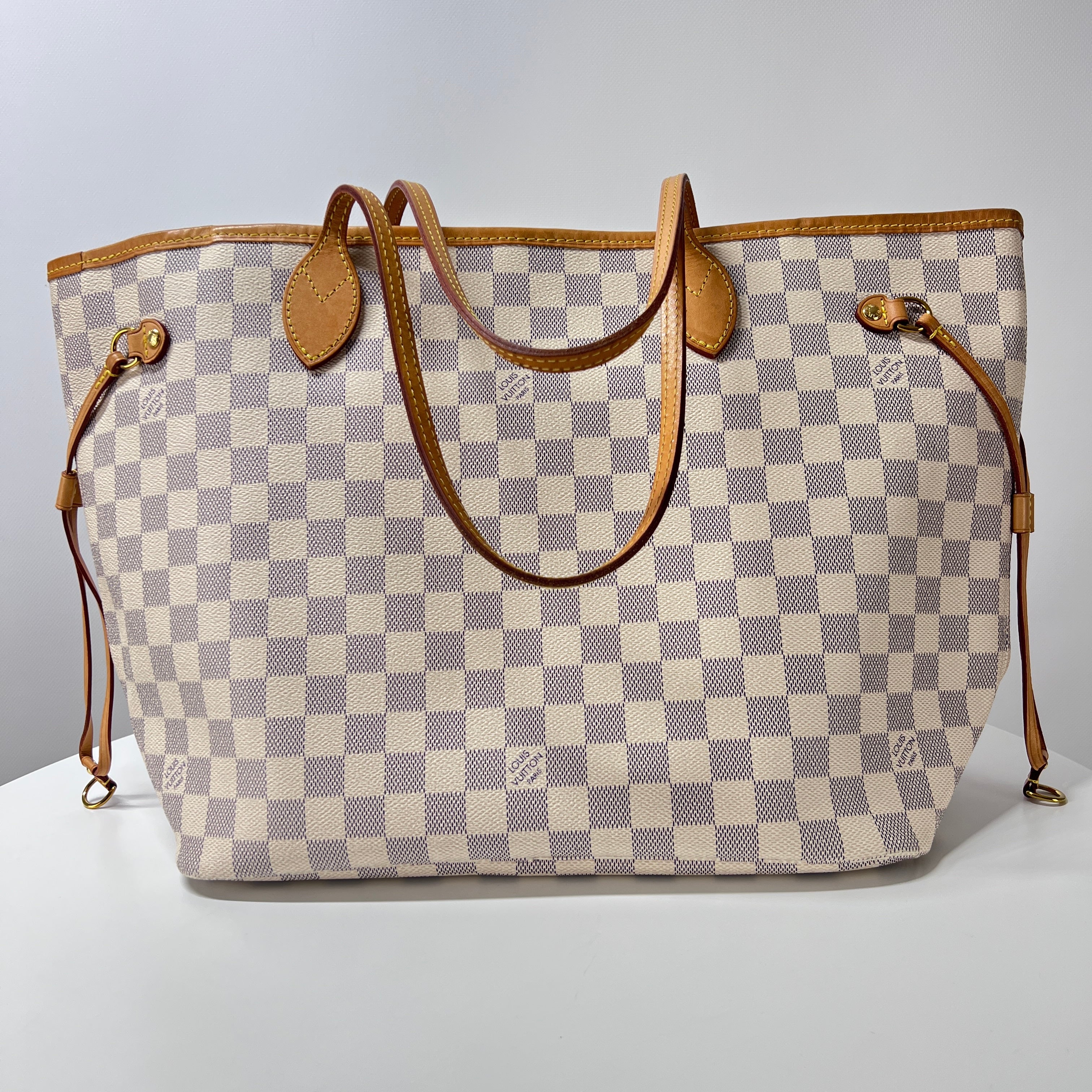 LOUIS VUITTON Neverfull GM handbag in multi-colored canvas and leather