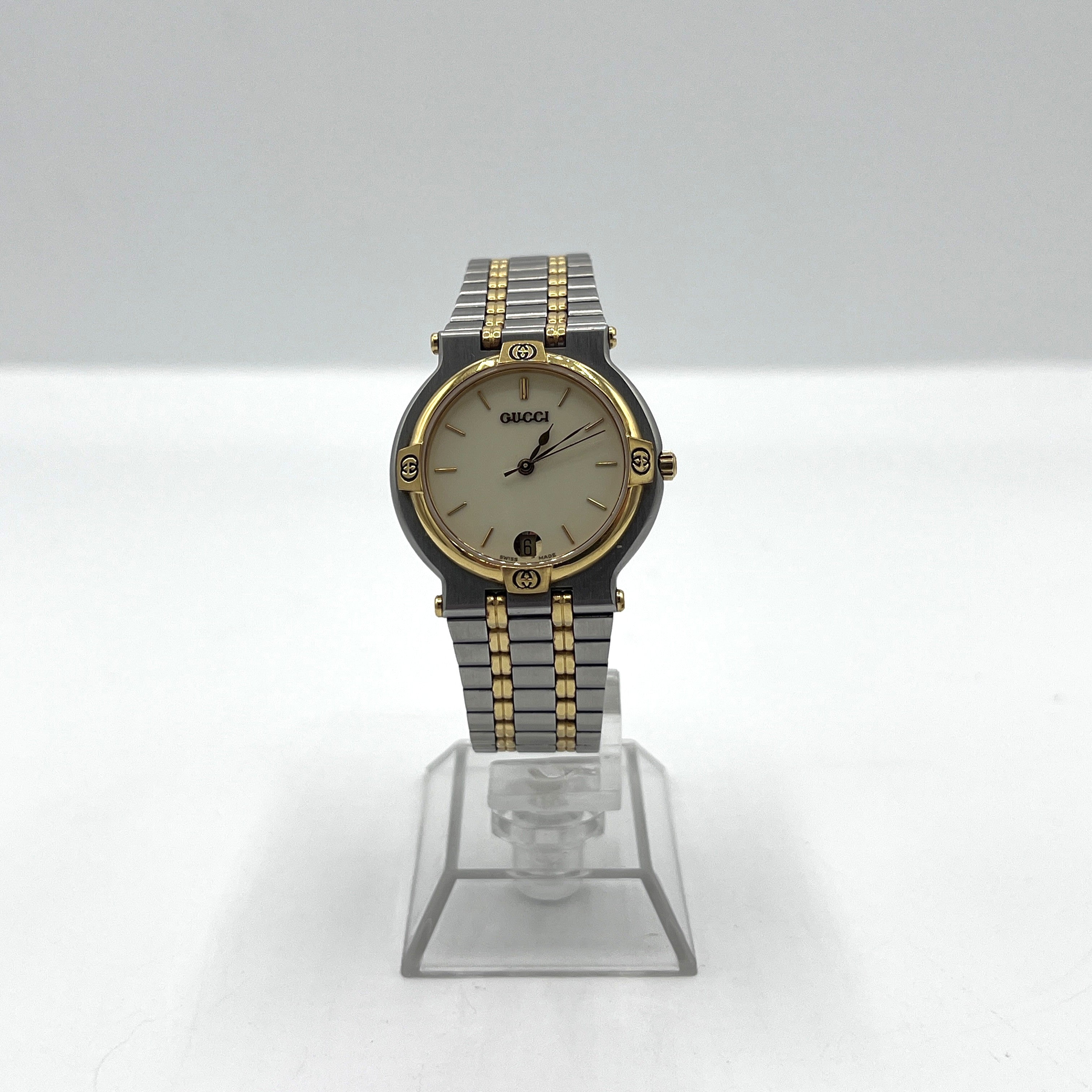 Montre GUCCI 9000M acier Bicolore