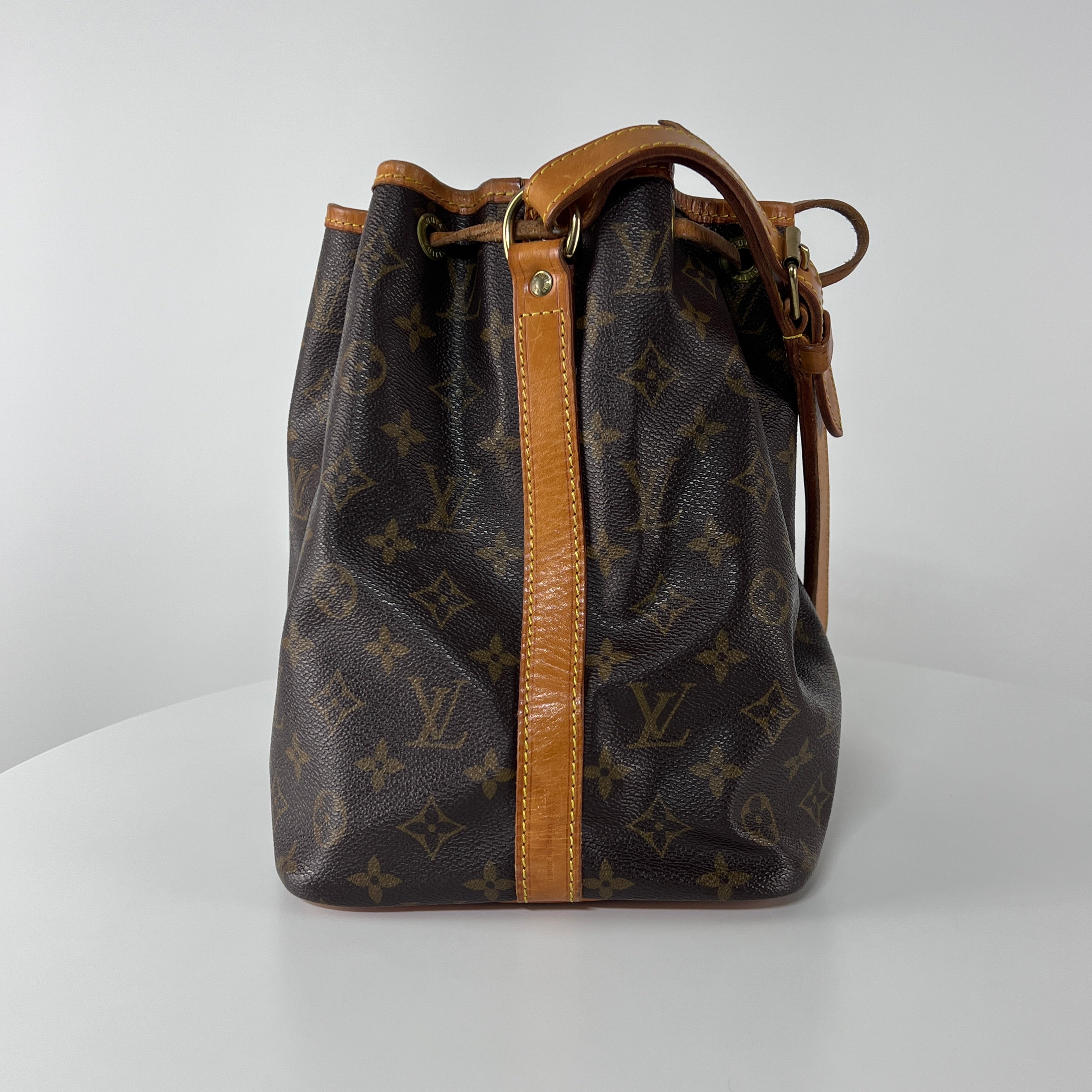 Sac à main LOUIS VUITTON Noé PM toile et cuir marron