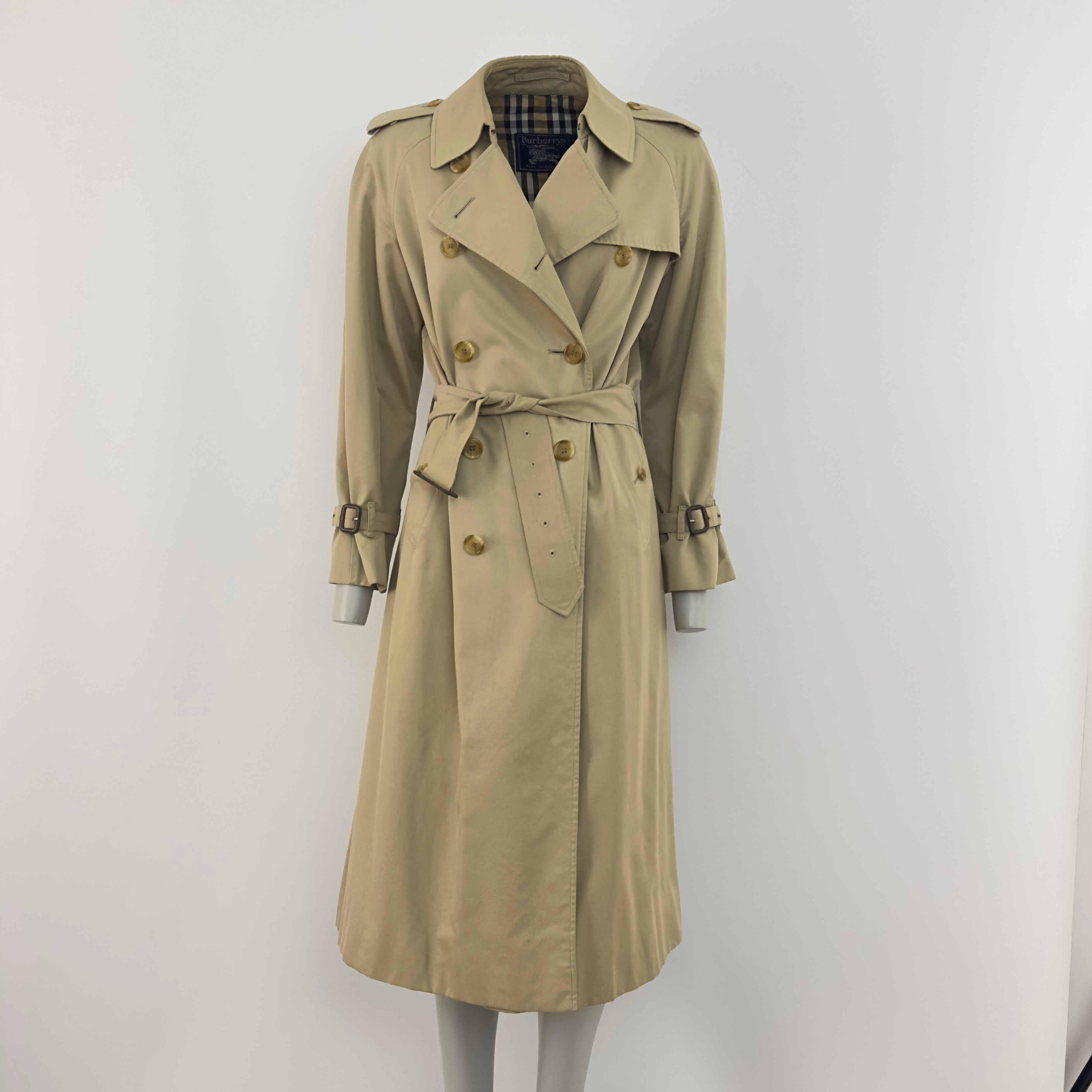 Trench Coat BURBERRY S coton beige