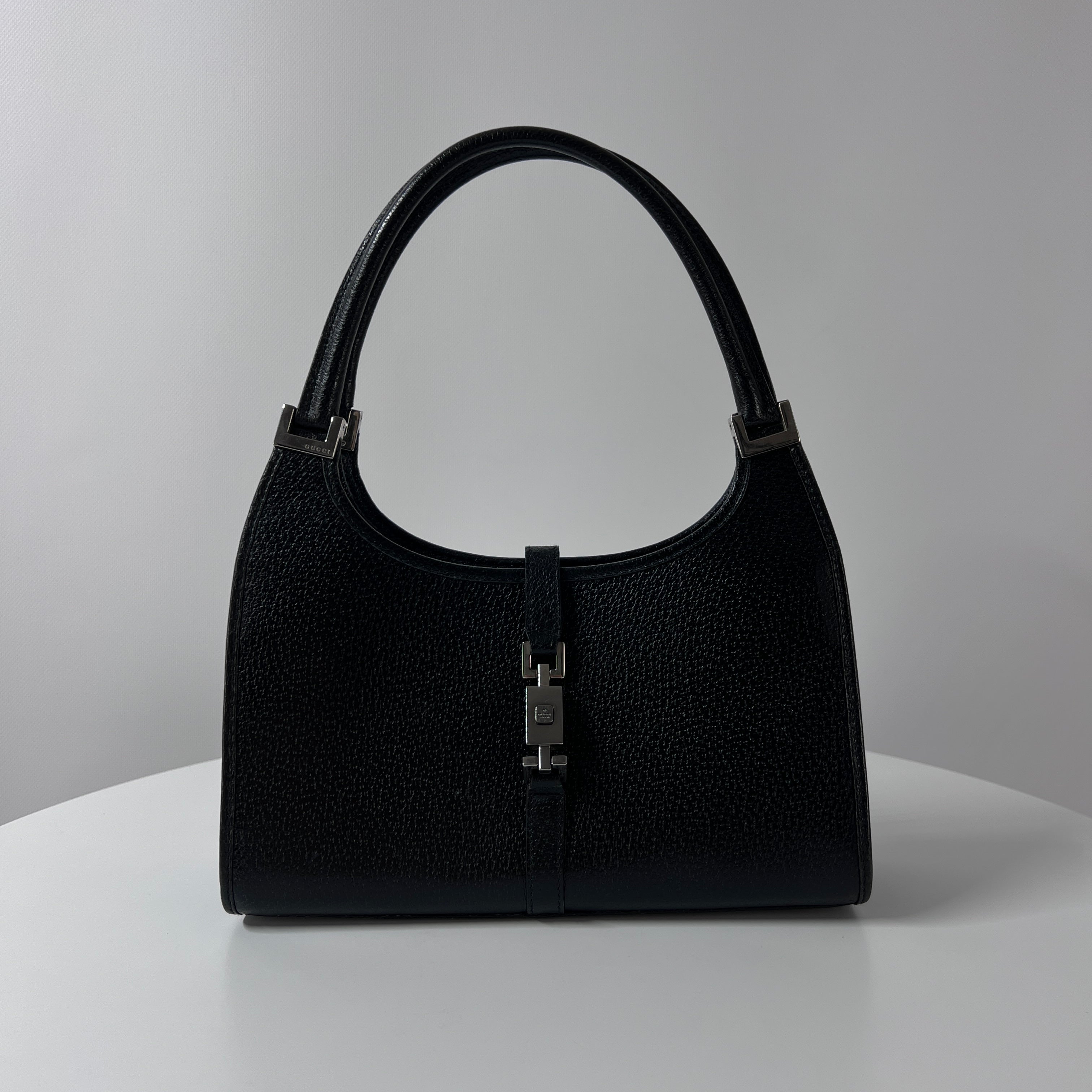 GUCCI Jackie black leather handbag