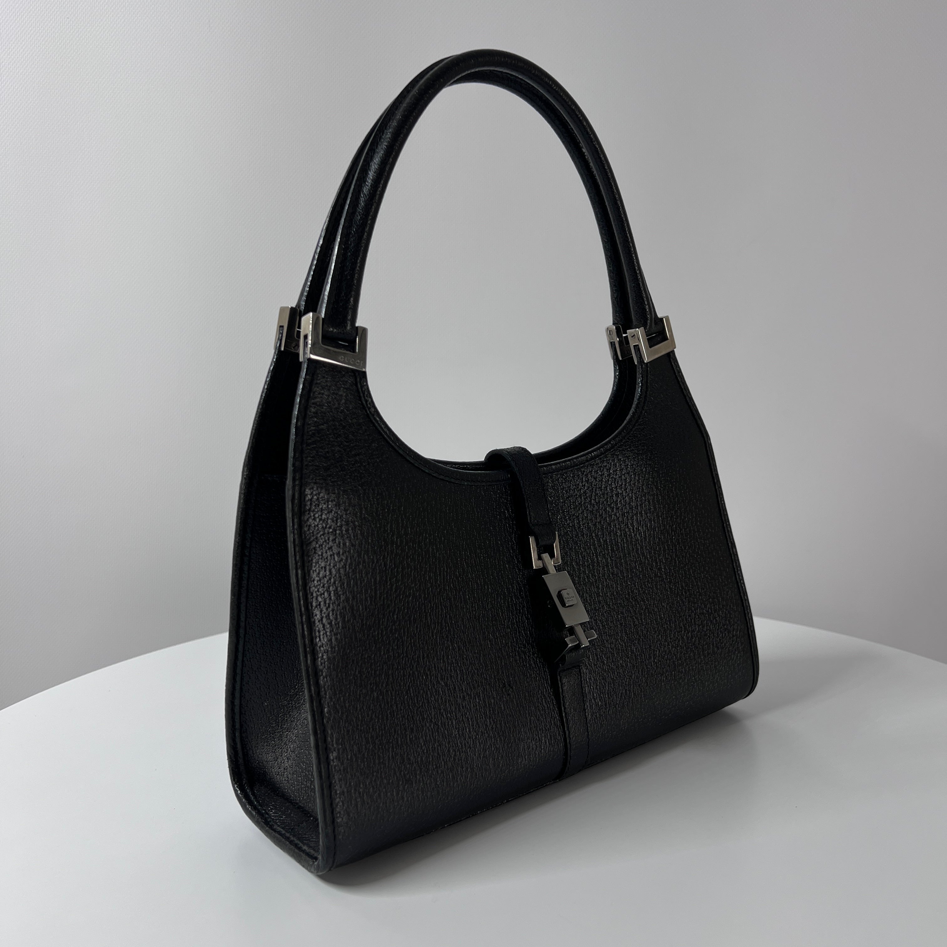 GUCCI Jackie black leather handbag