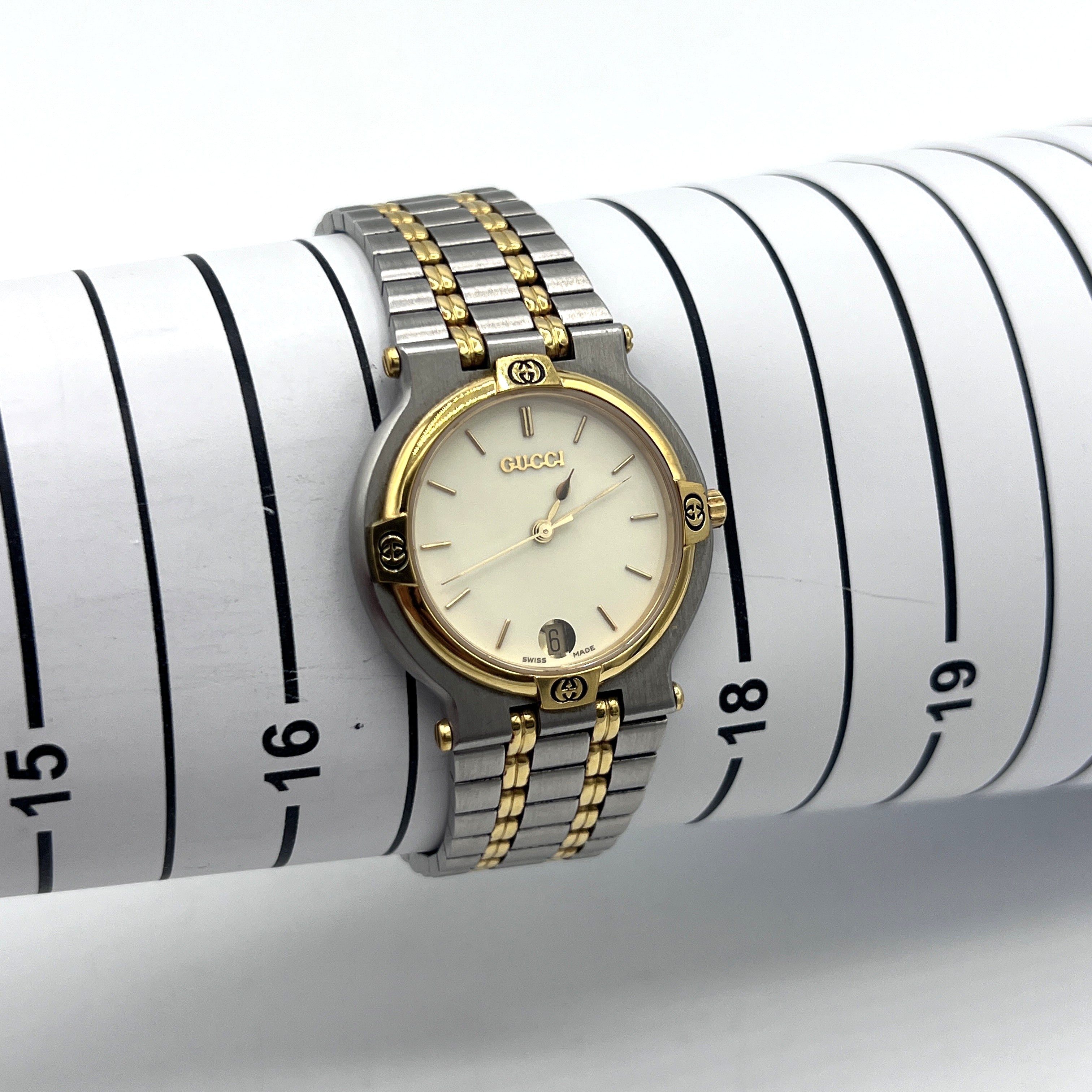 Montre GUCCI 9000M acier Bicolore