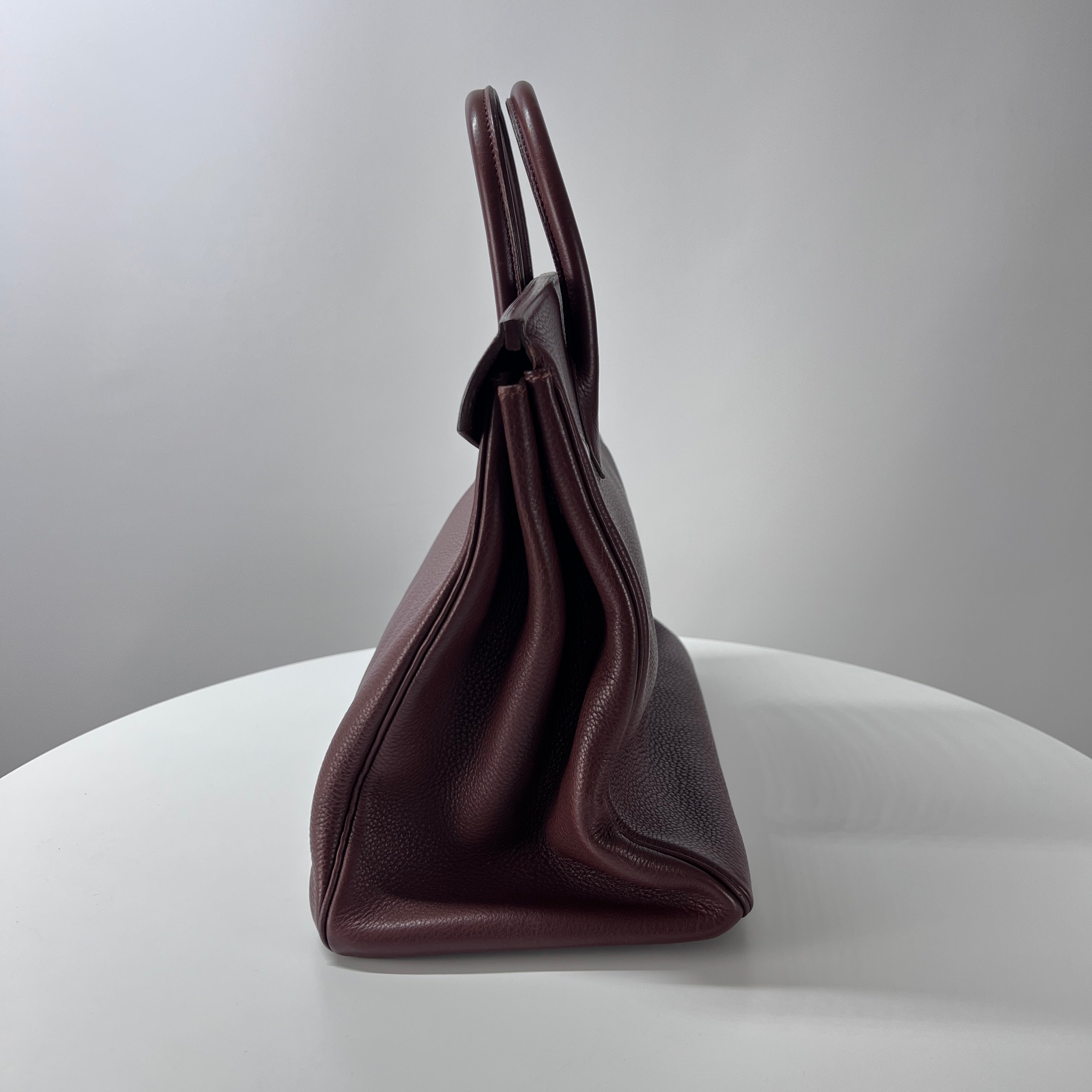 HERMES Birkin brown leather handbag