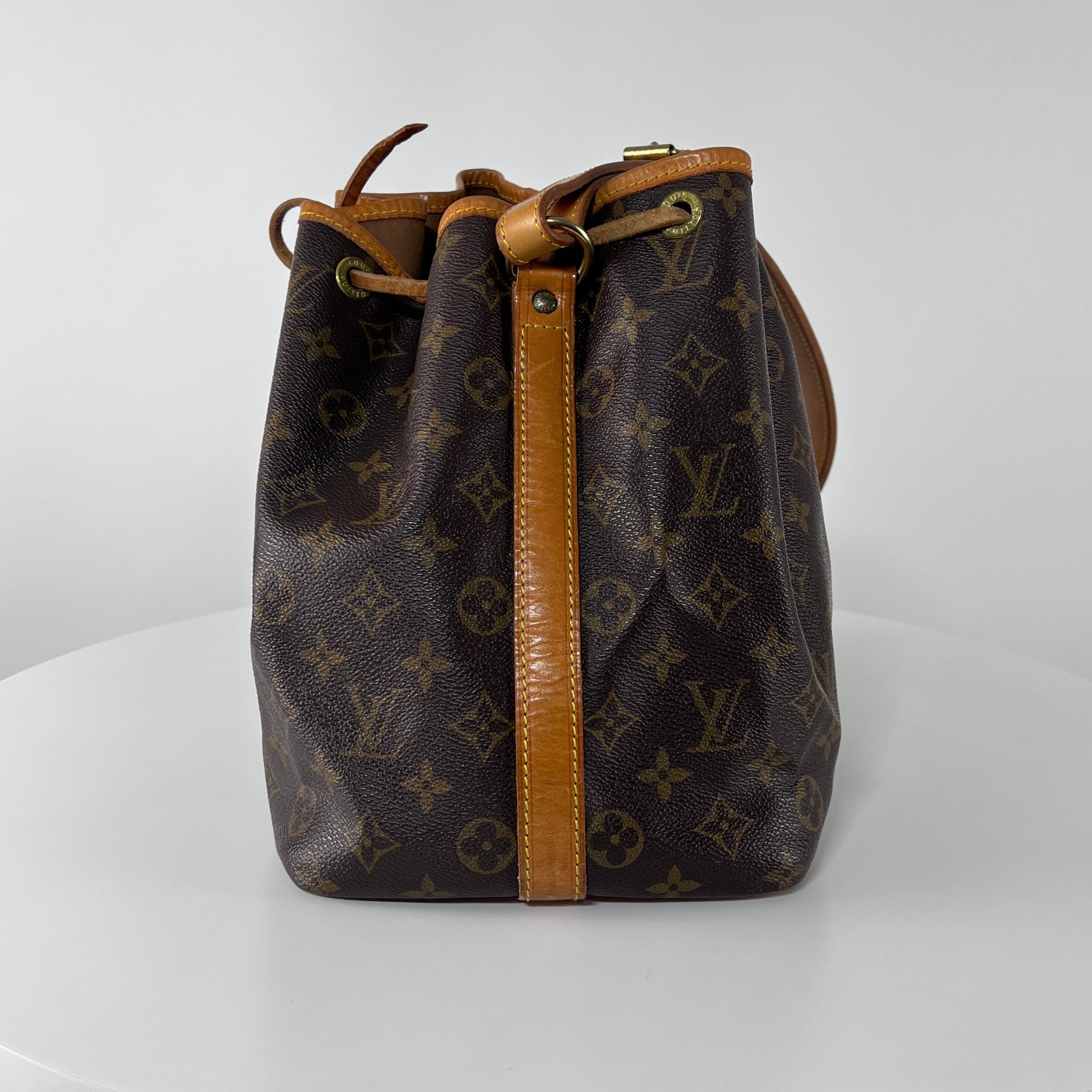 Sac à main LOUIS VUITTON Noé PM toile et cuir marron