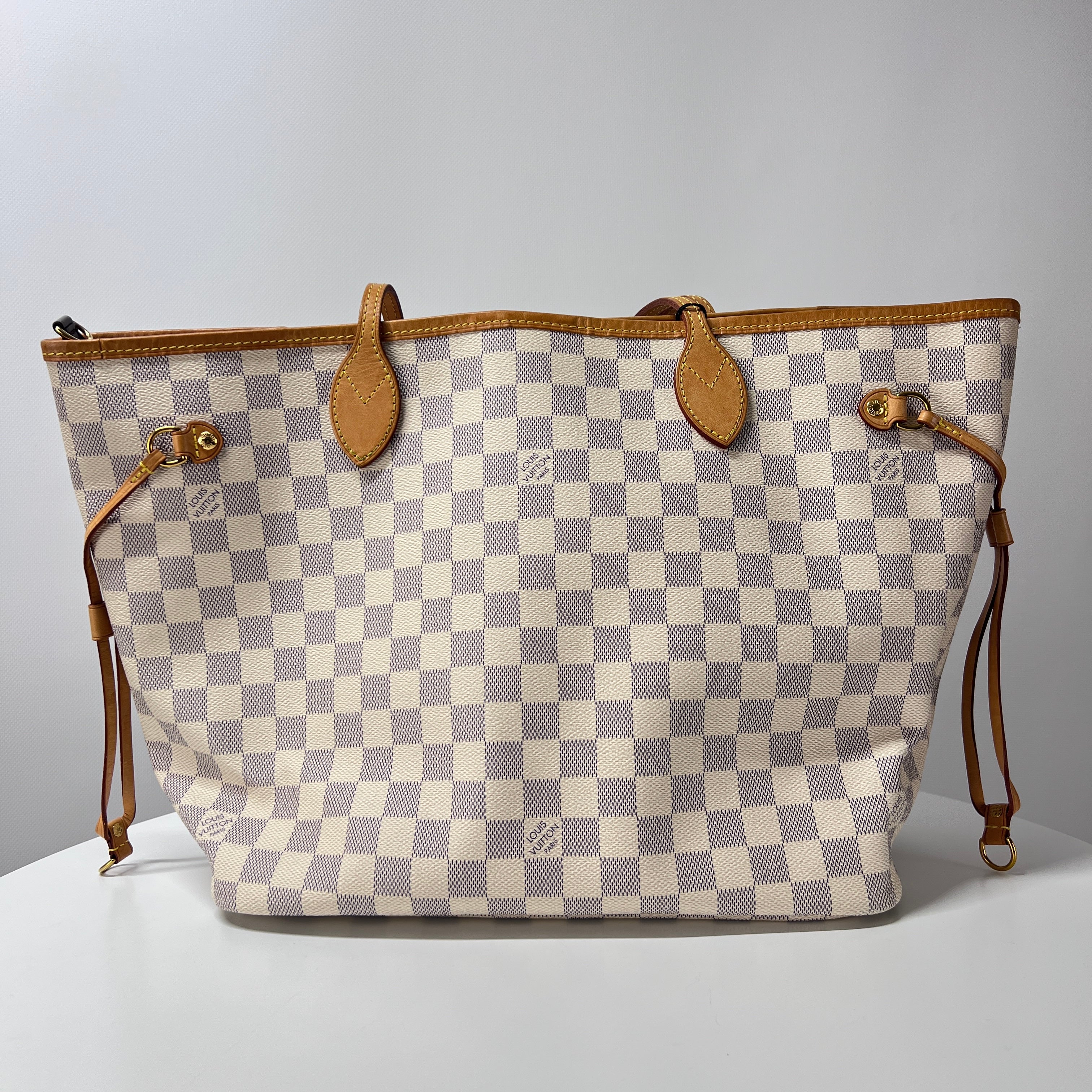 LOUIS VUITTON Neverfull GM handbag in multi-colored canvas and leather