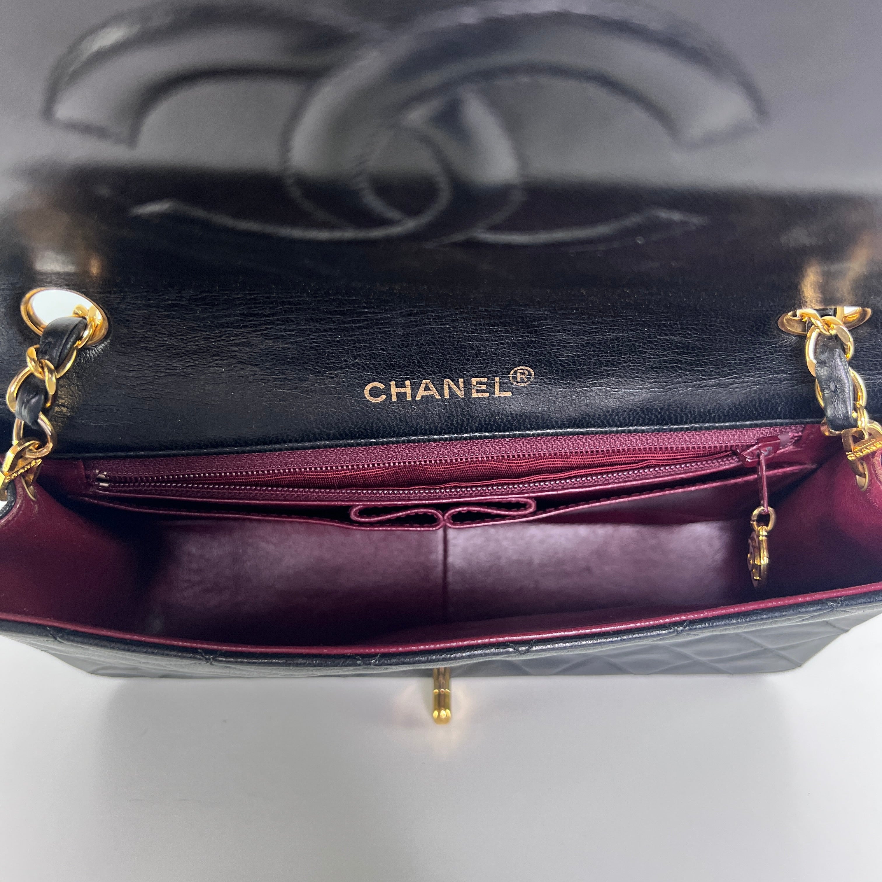 CHANEL Timeless 23 black leather handbag