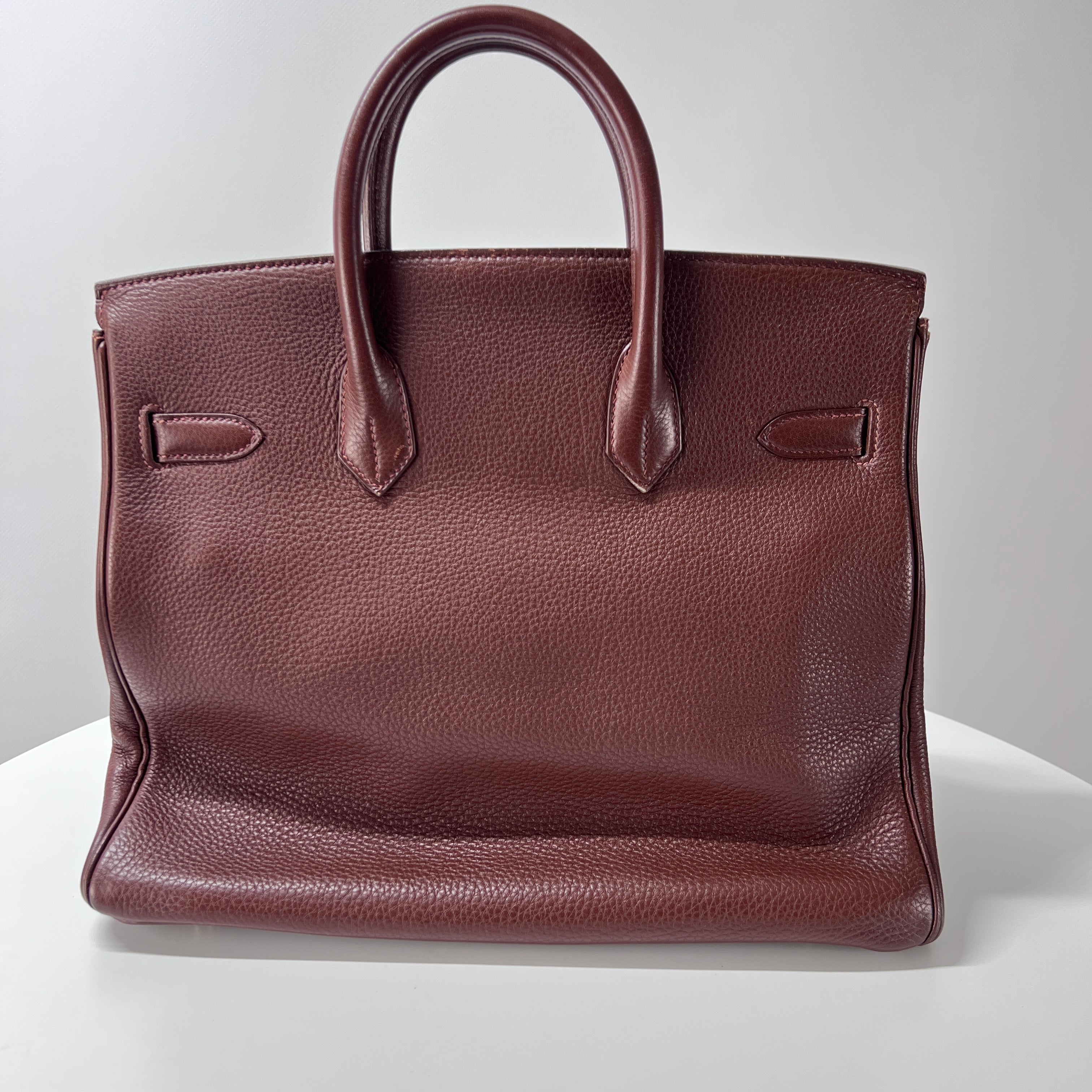HERMES Birkin brown leather handbag