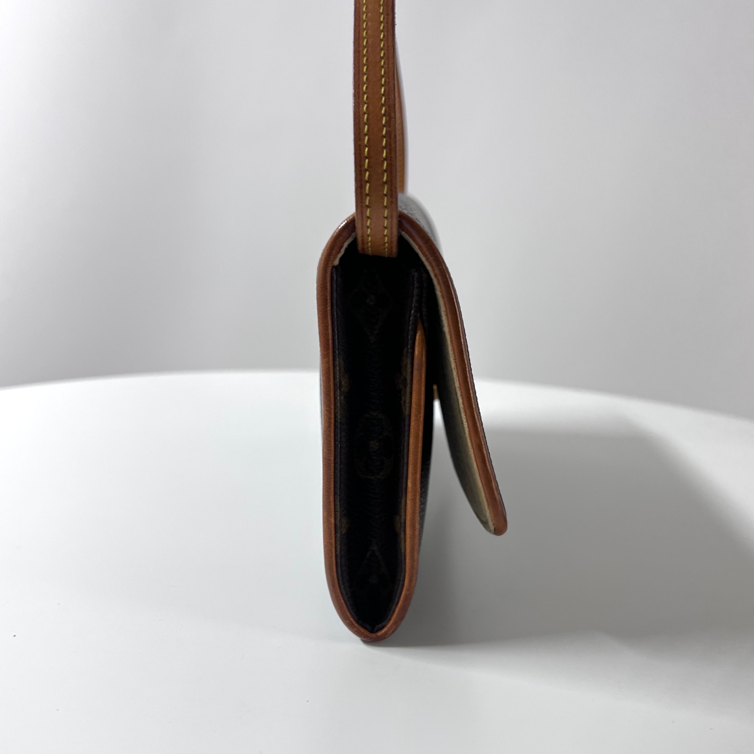 Sac à main LOUIS VUITTON Pochette Twin GM toile et cuir marron