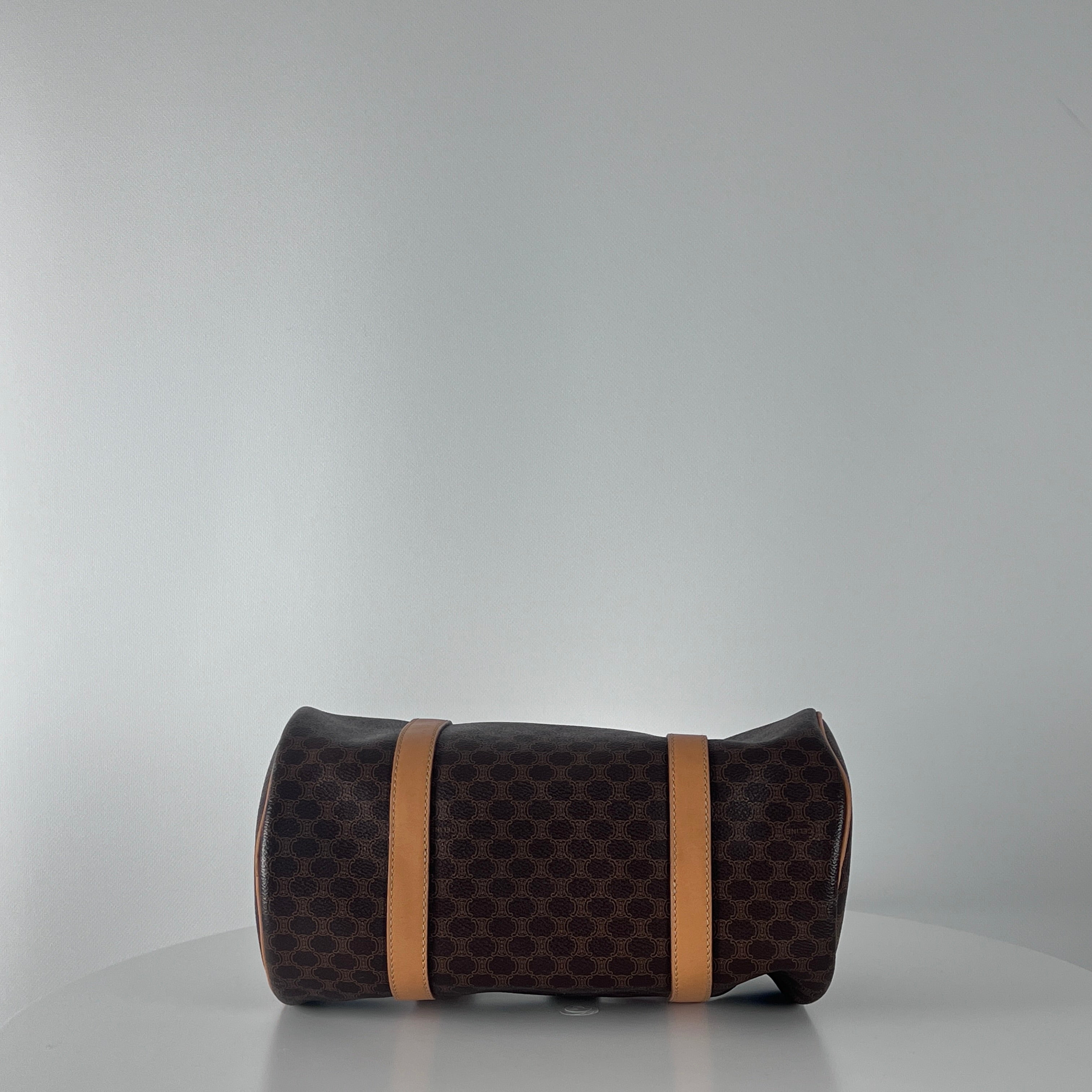 Sac à main CELINE Papillon toile et cuir marron