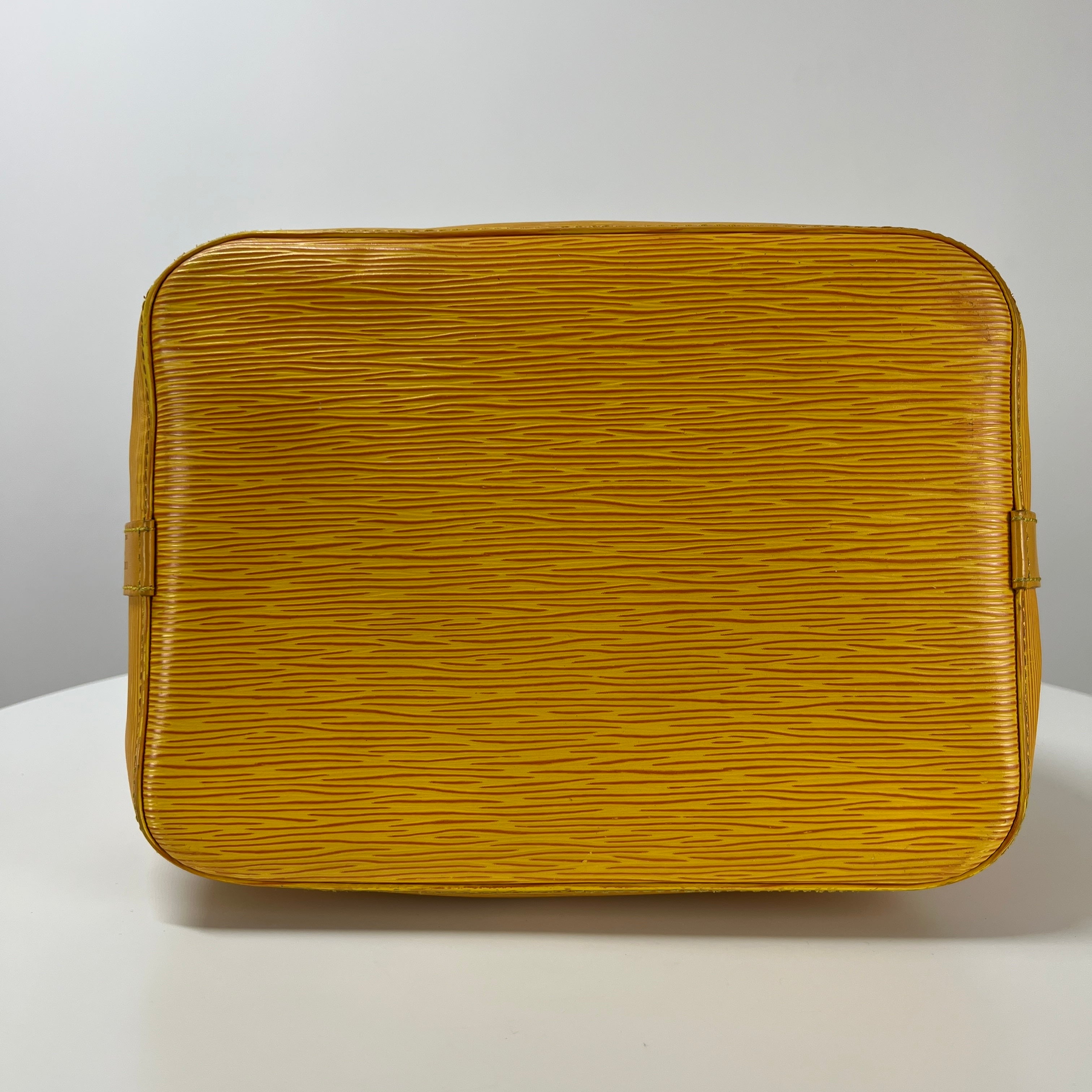 LOUIS VUITTON Noé PM handbag in yellow epi leather