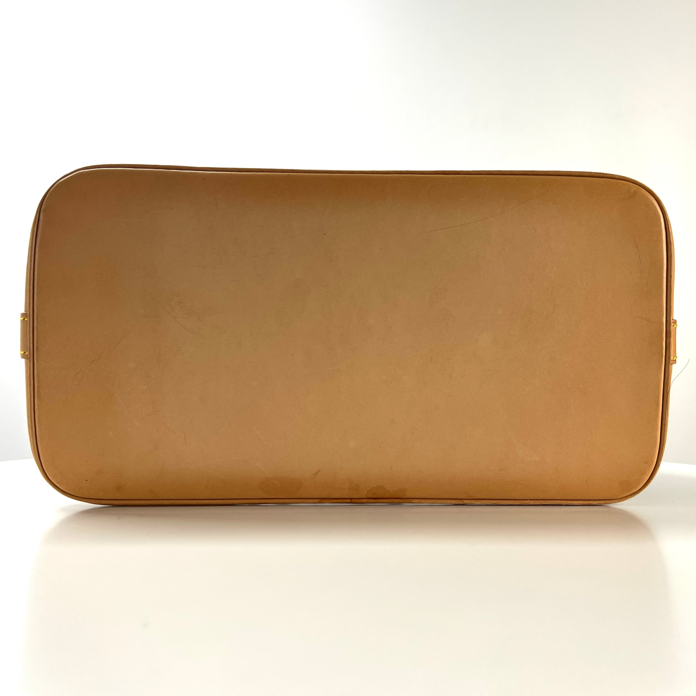 Sac à main LOUIS VUITTON Alma toile et cuir marron