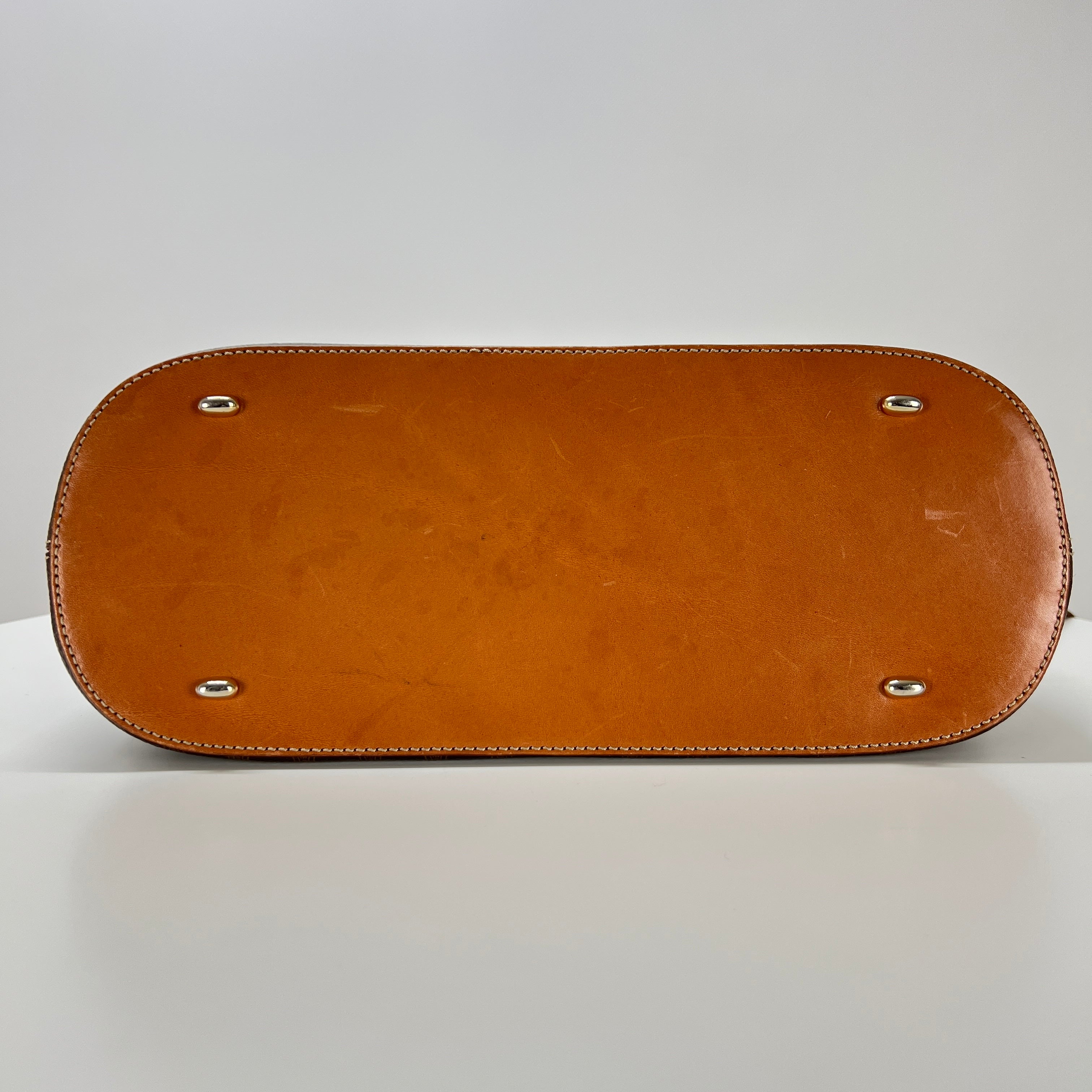 Sac à main CELINE toile et cuir marron