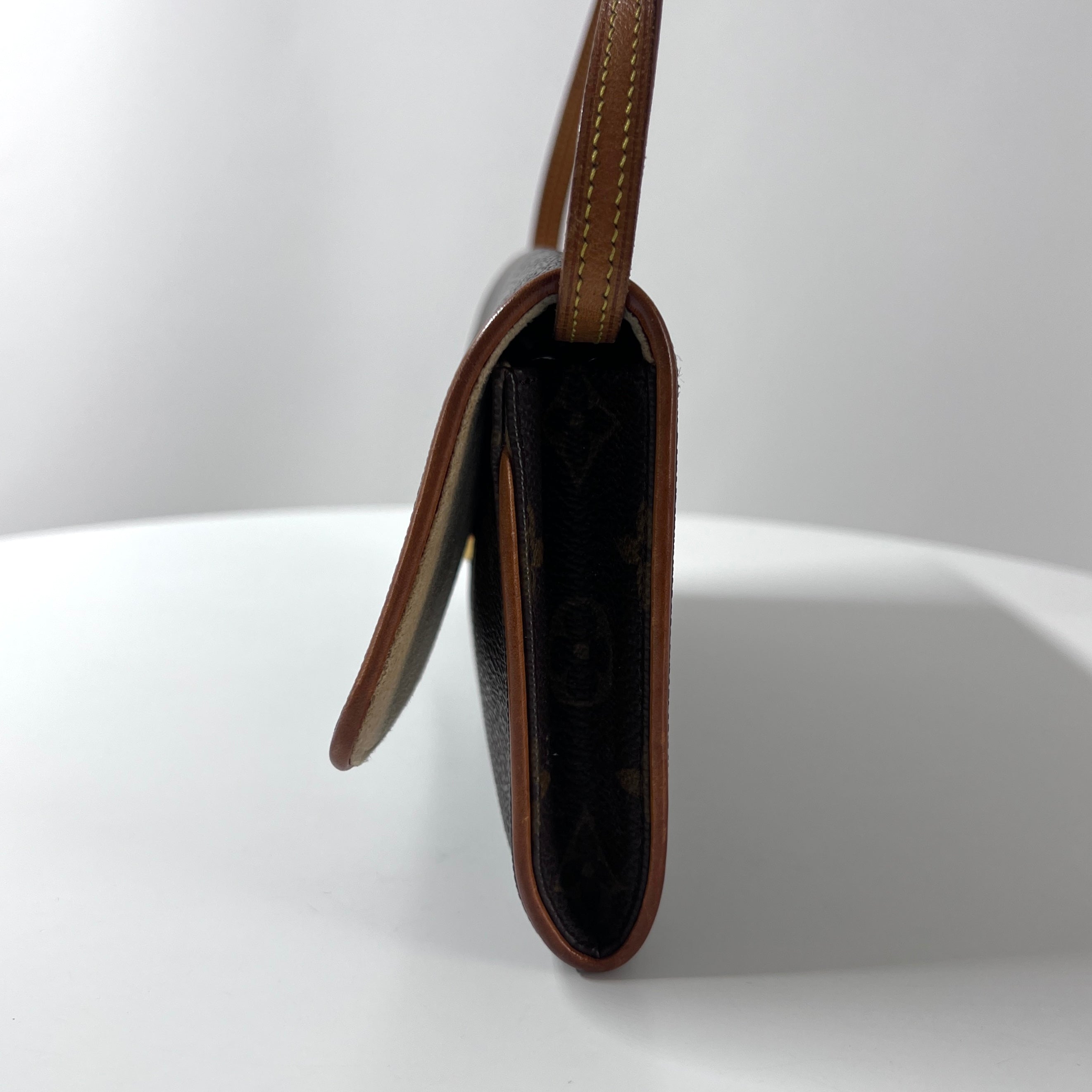 Sac à main LOUIS VUITTON Pochette Twin GM toile et cuir marron