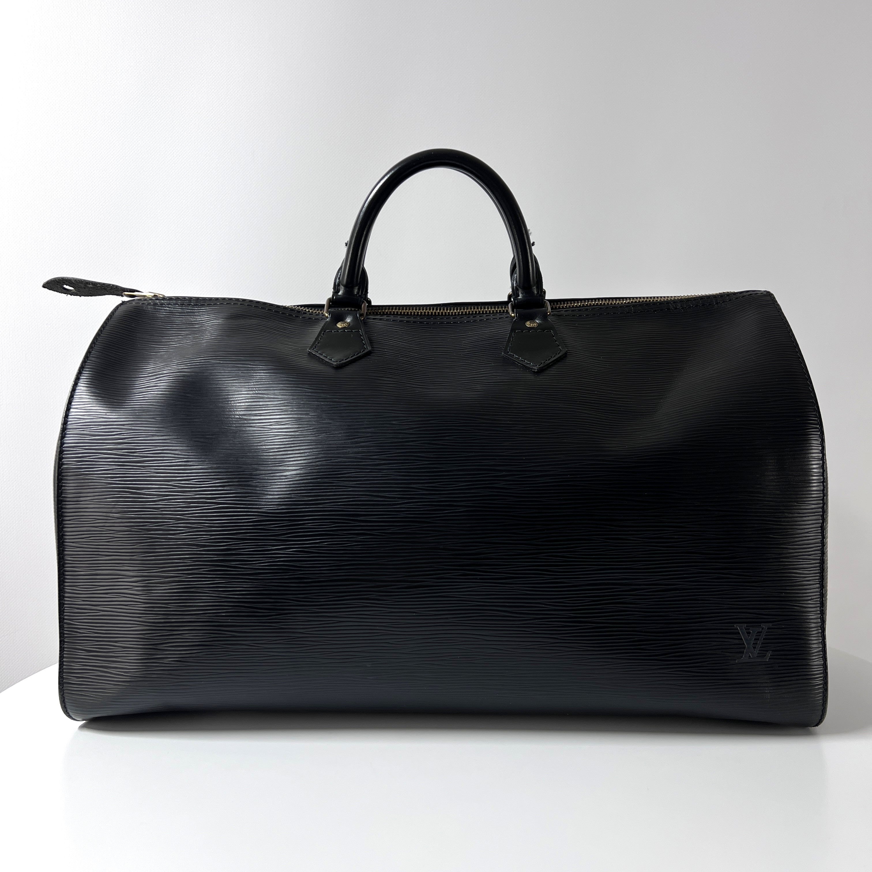 Sac à main LOUIS VUITTON Speedy 40 cuie épi noir