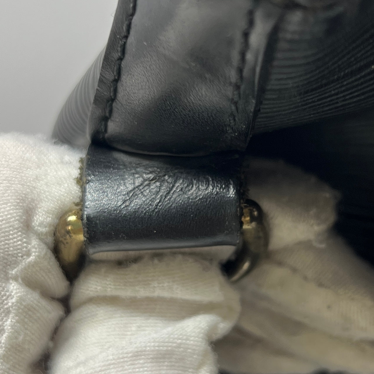 LOUIS VUITTON Noé GM black epi leather handbag