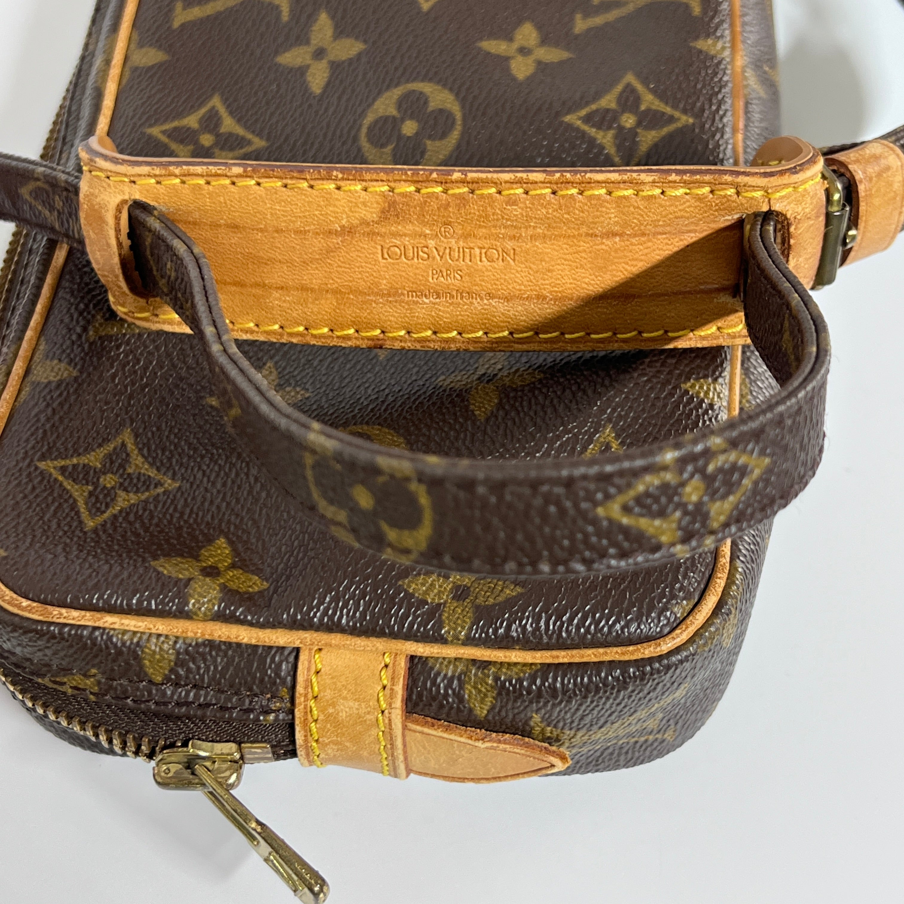 Sac à main LOUIS VUITTON Marly toile et cuir marron