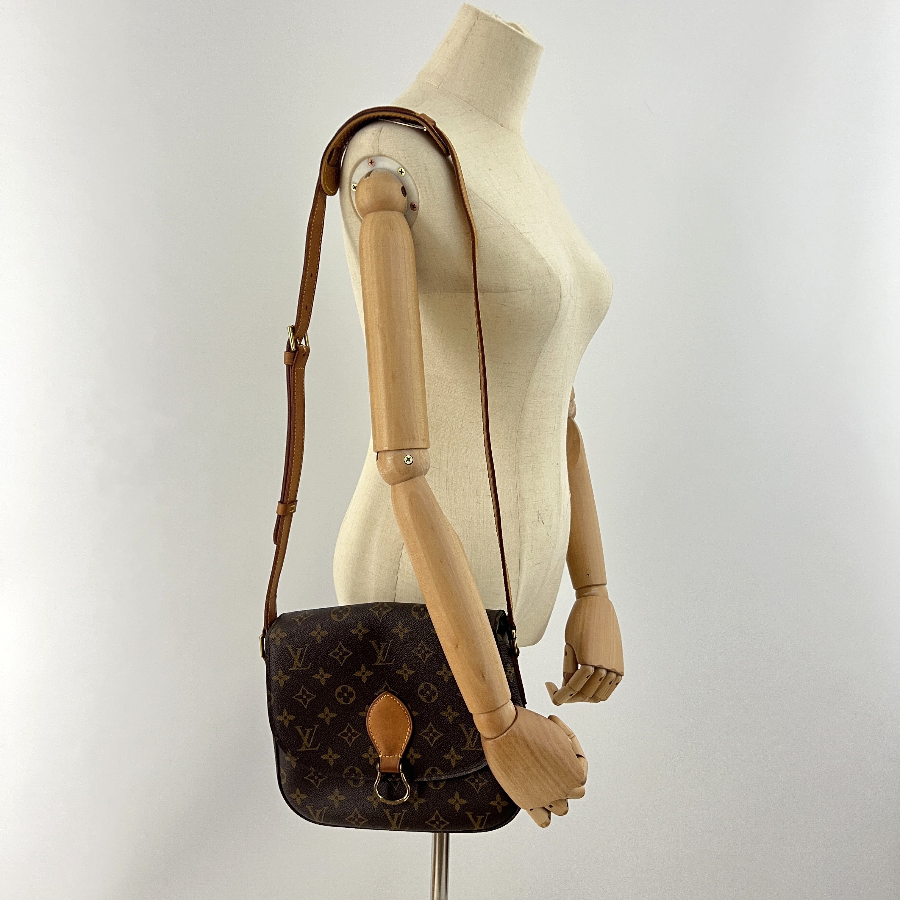 Sac à main LOUIS VUITTON Saint Cloud GM toile et cuir marron