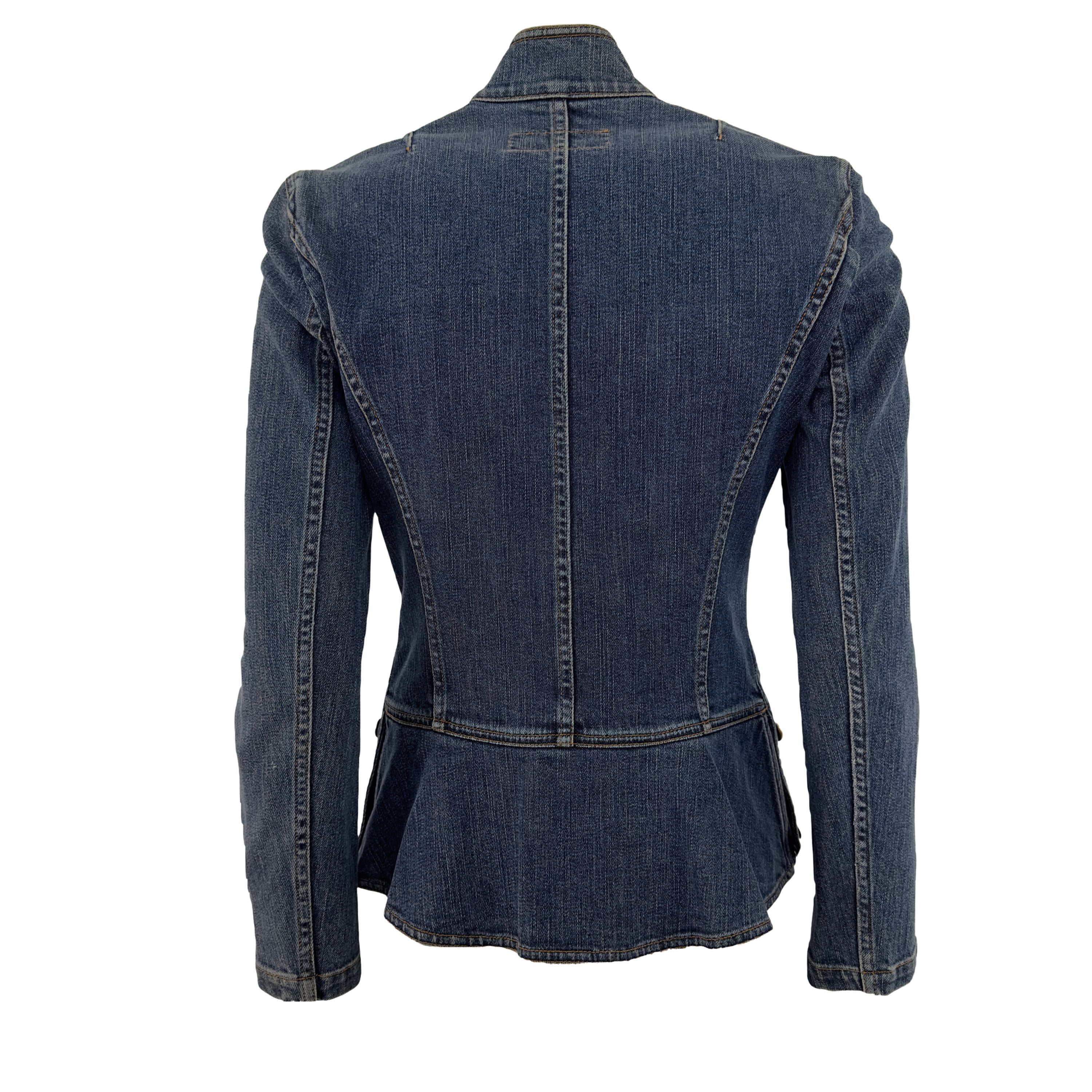 Yves Saint Laurent XS blue denim jacket