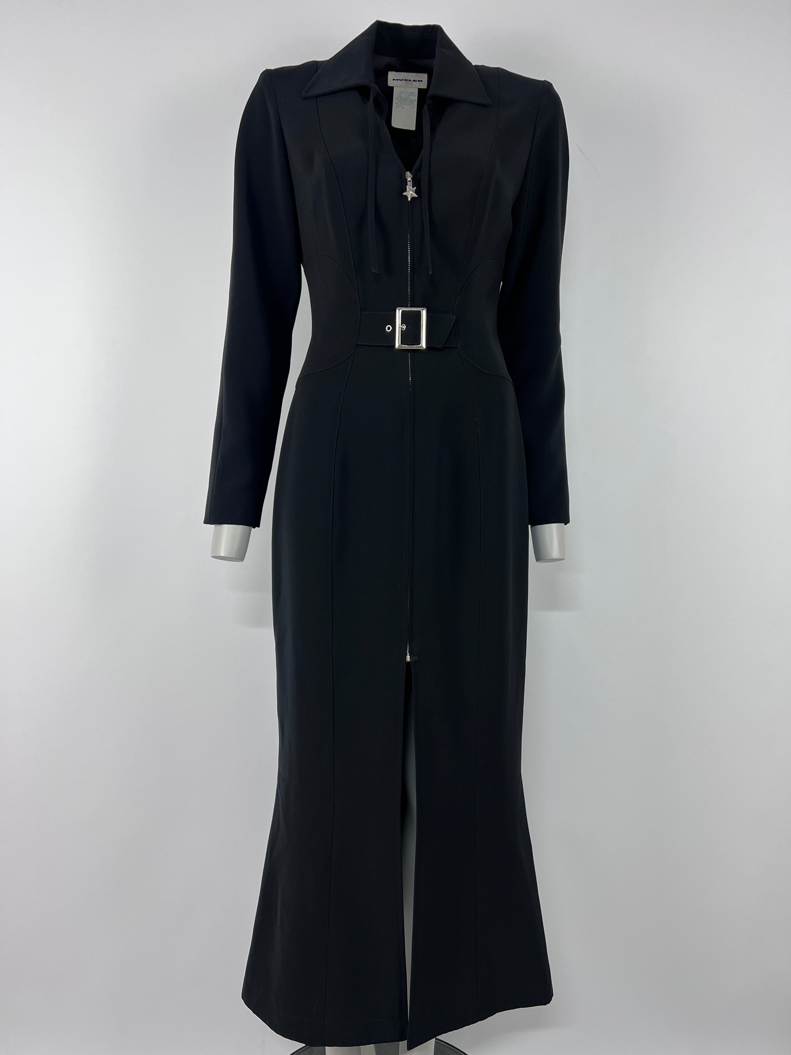 Robe MUGLER S Polyester Noir