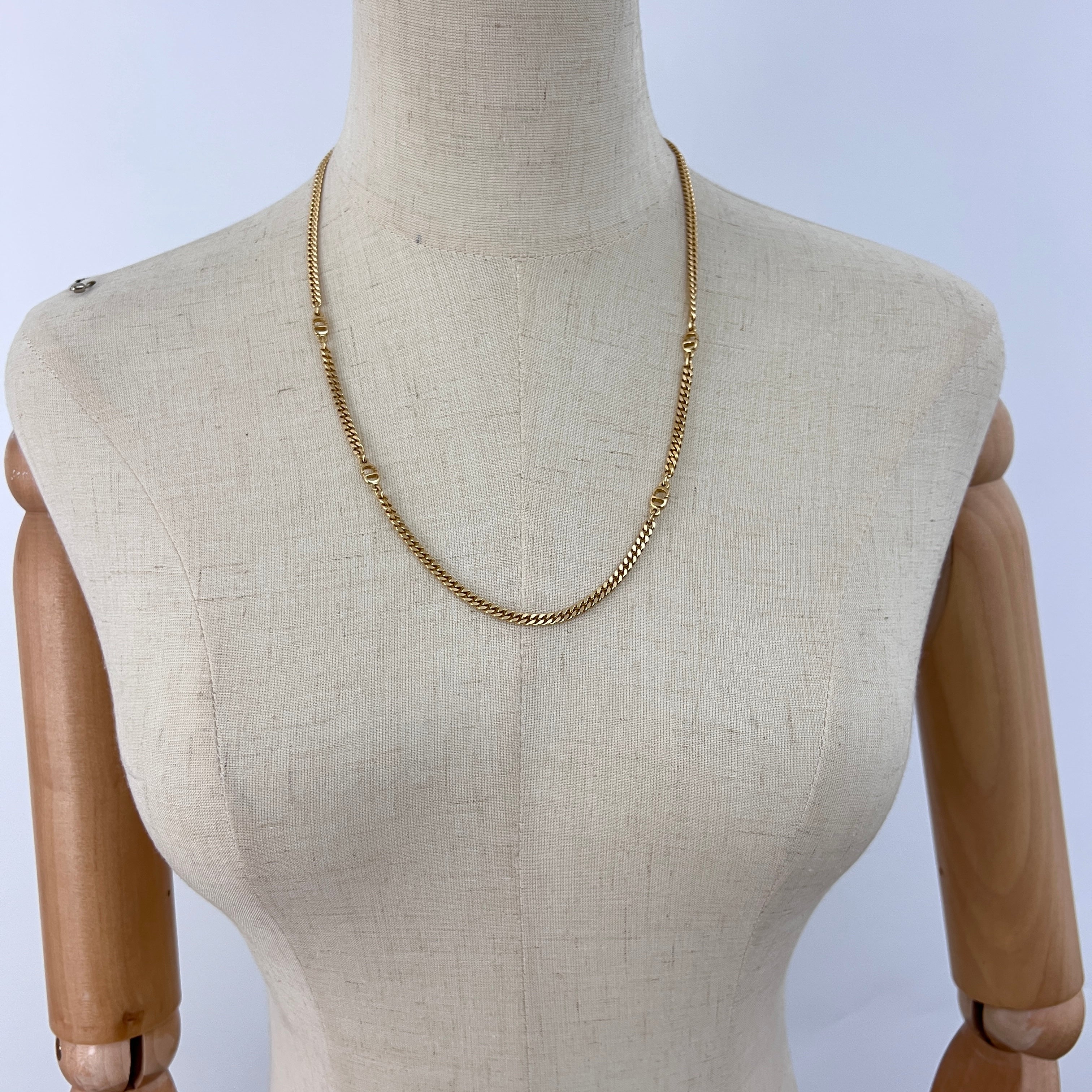 Collier DIOR CD Chain Circa 1990