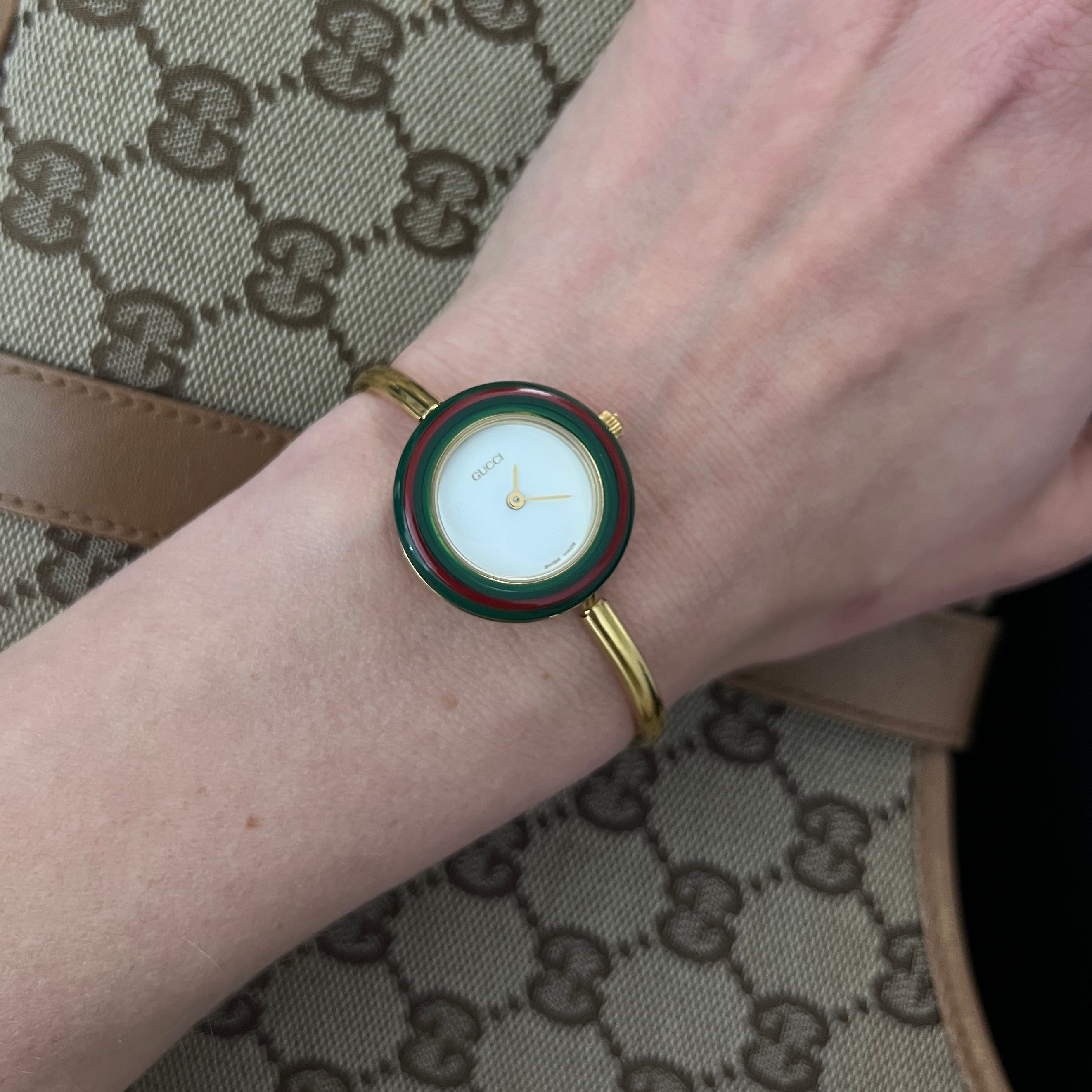 GUCCI Play gold-plated watch
