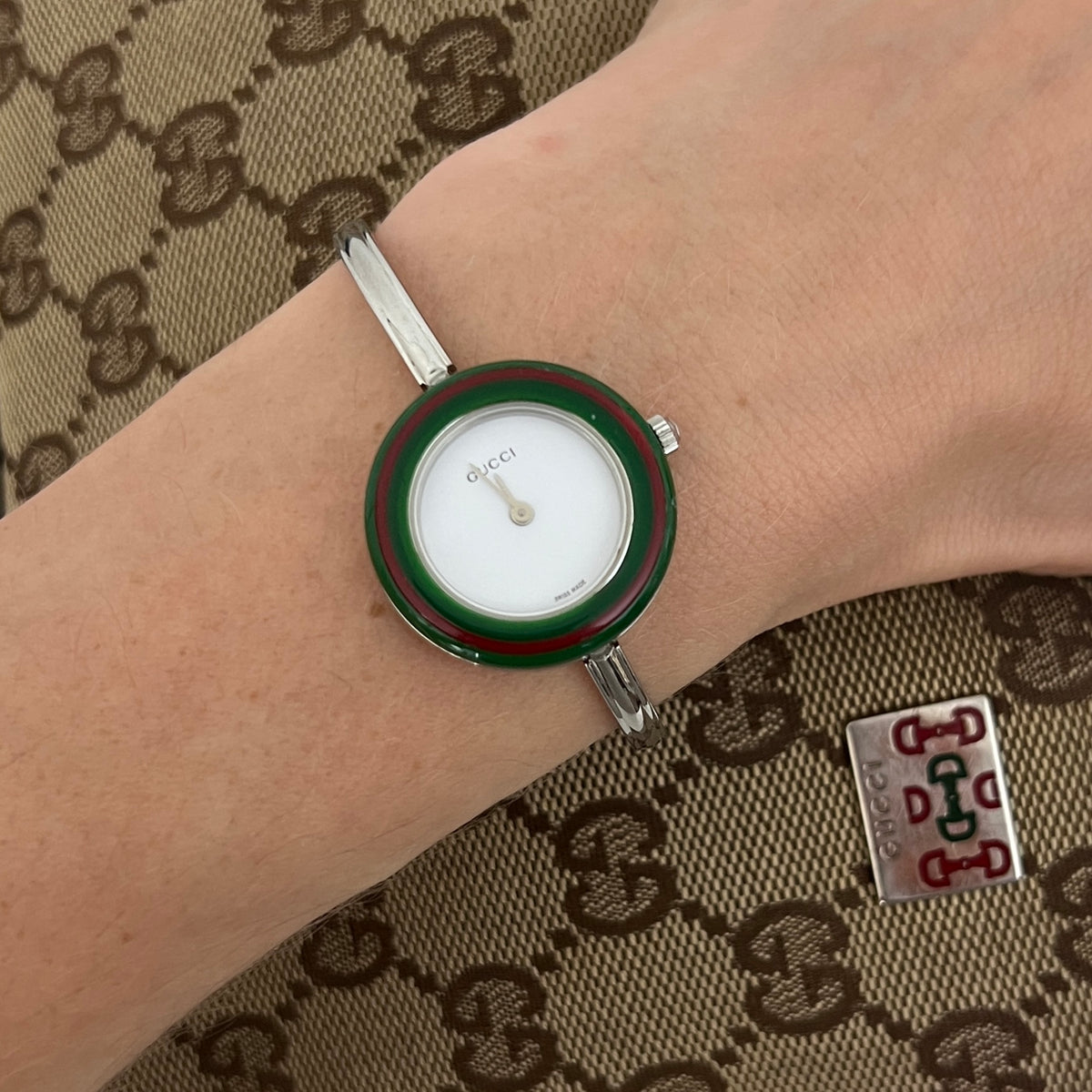 GUCCI Play silver steel watch
