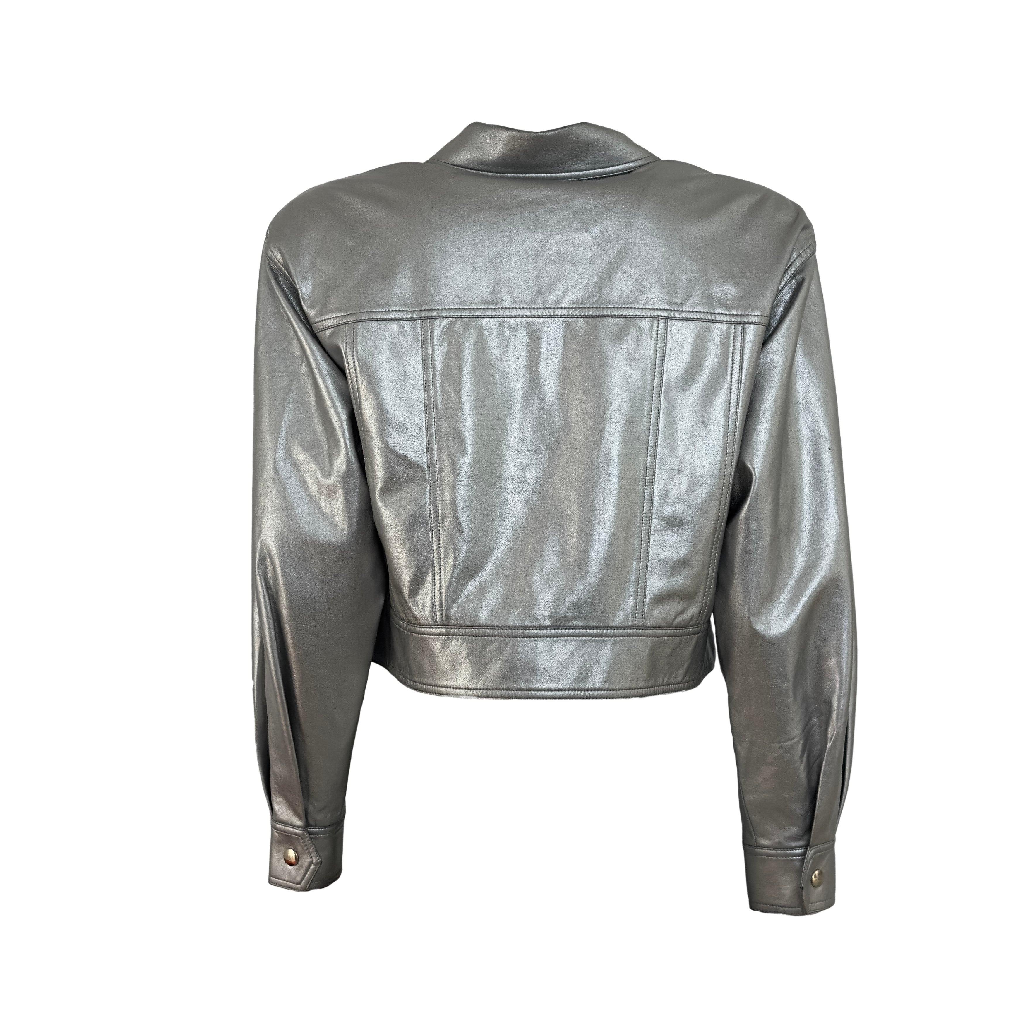 Blouson COURREGES S argenté