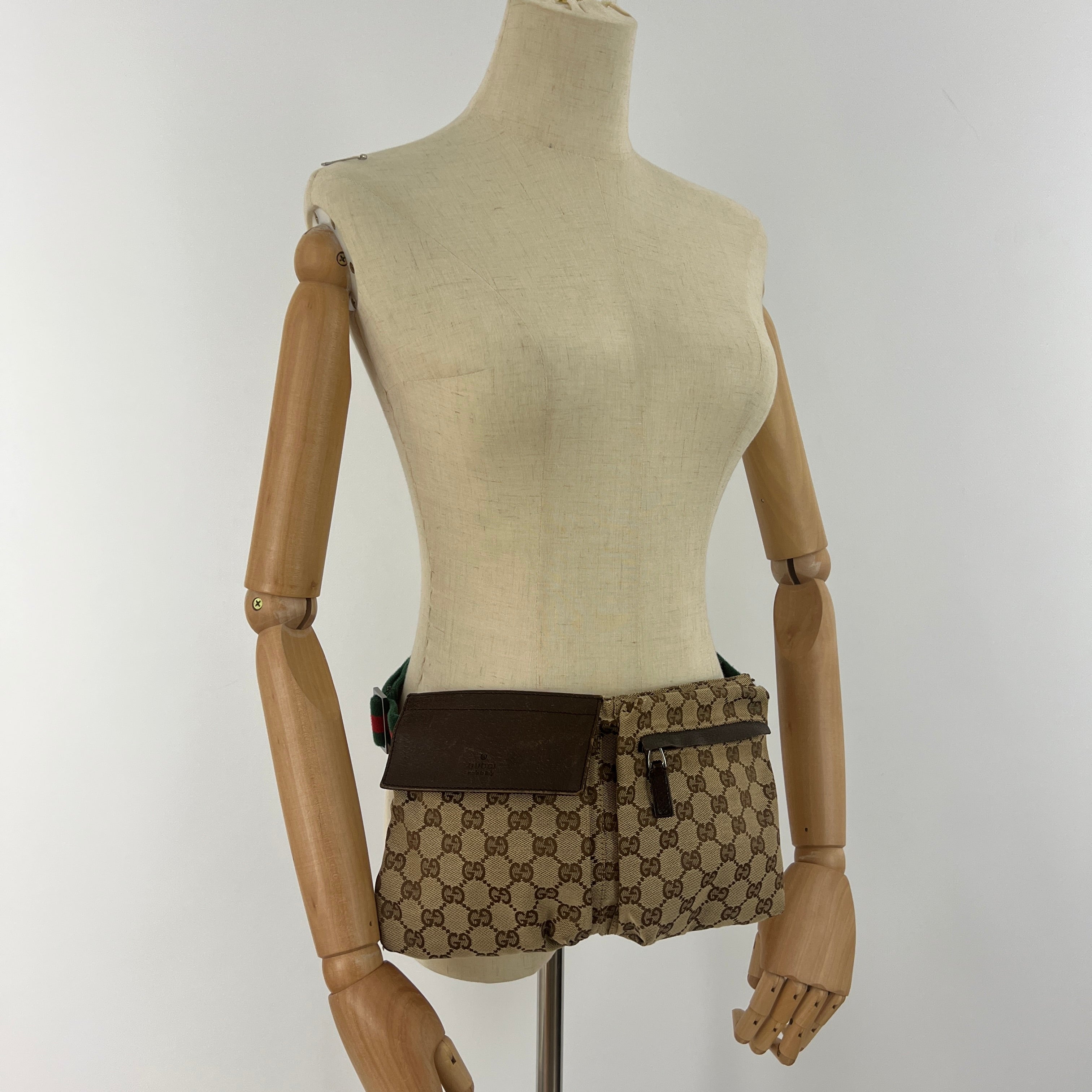GUCCI GG Ophidia canvas and leather handbag Brown