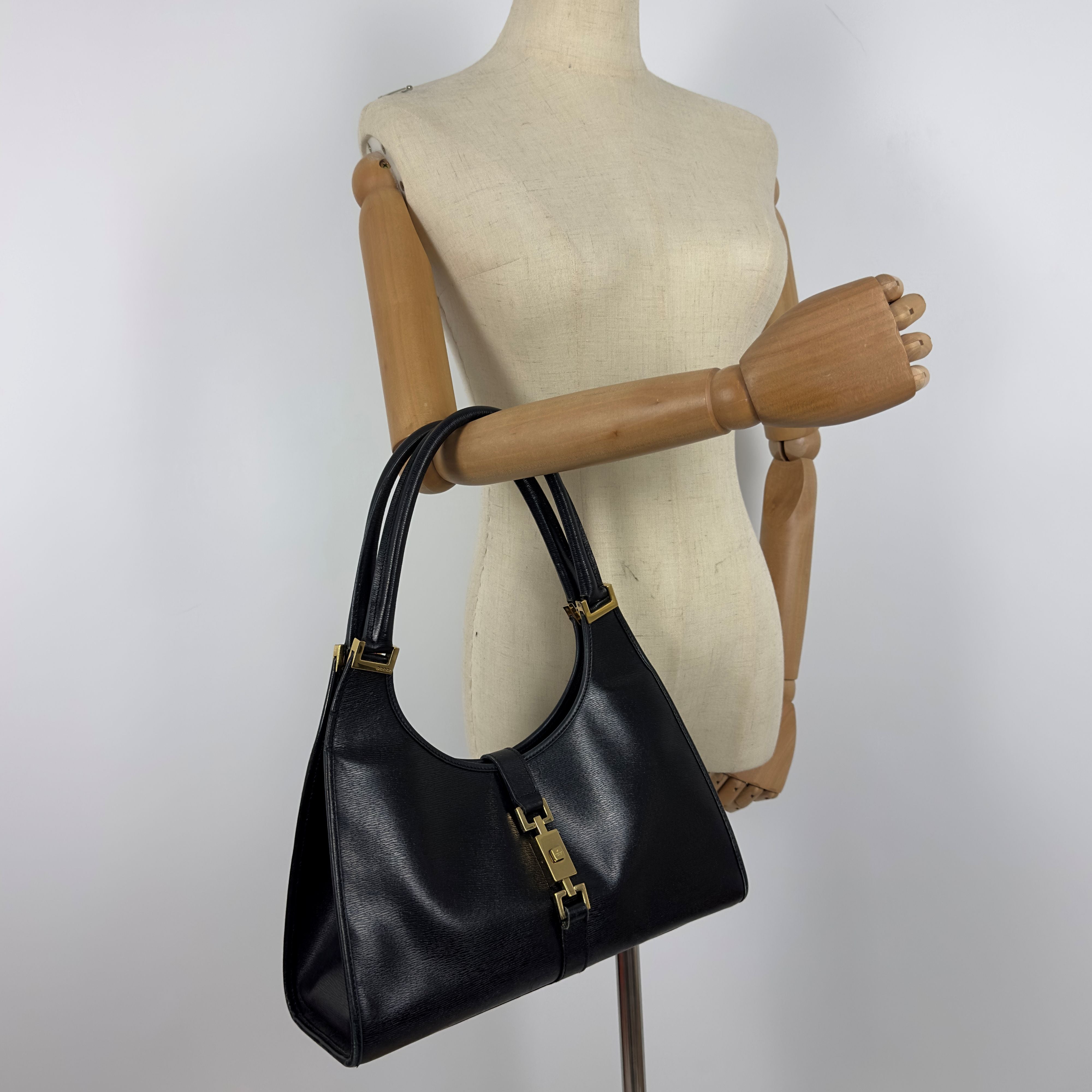 Sac à main GUCCI Jackie cuir noir