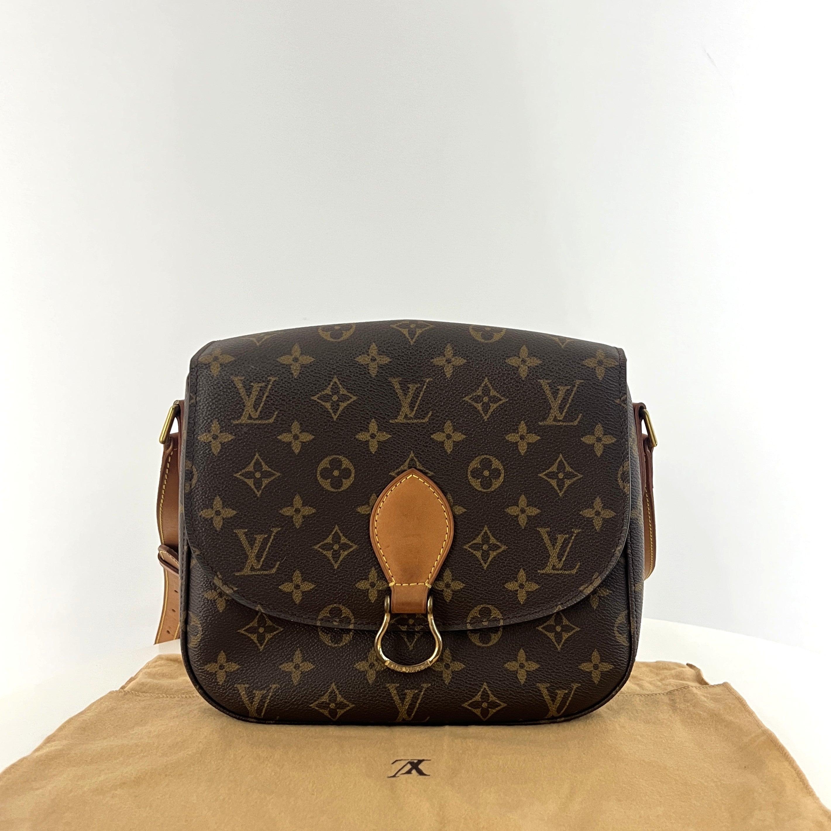 Sac à main LOUIS VUITTON Saint Cloud GM toile et cuir marron
