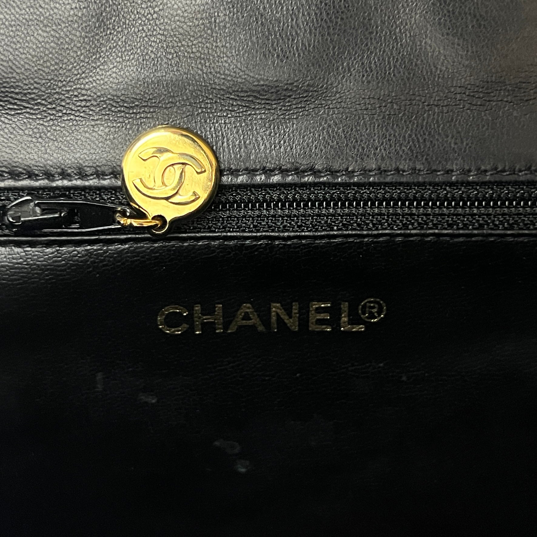 CHANEL Timeless Coco Mark shoulder bag in black lambskin