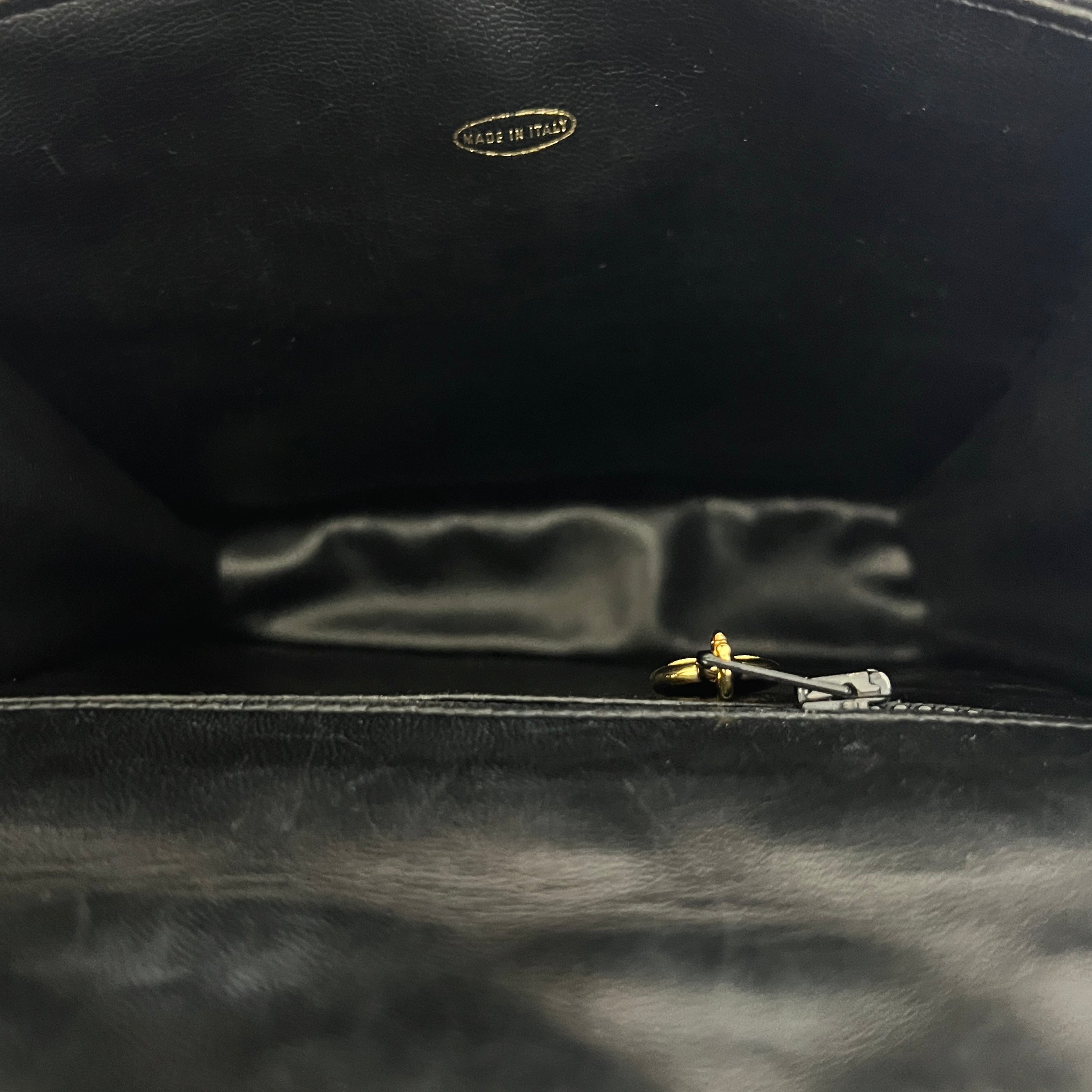 CHANEL Timeless Coco Mark shoulder bag in black lambskin