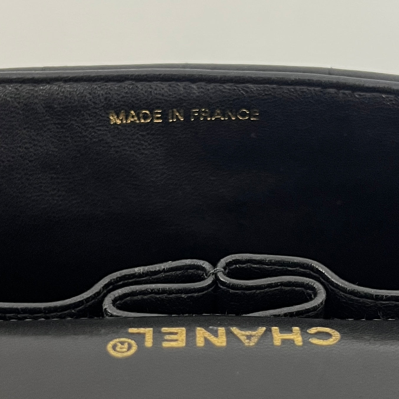 CHANEL East West Chocolate Bar Bag Black Lambskin