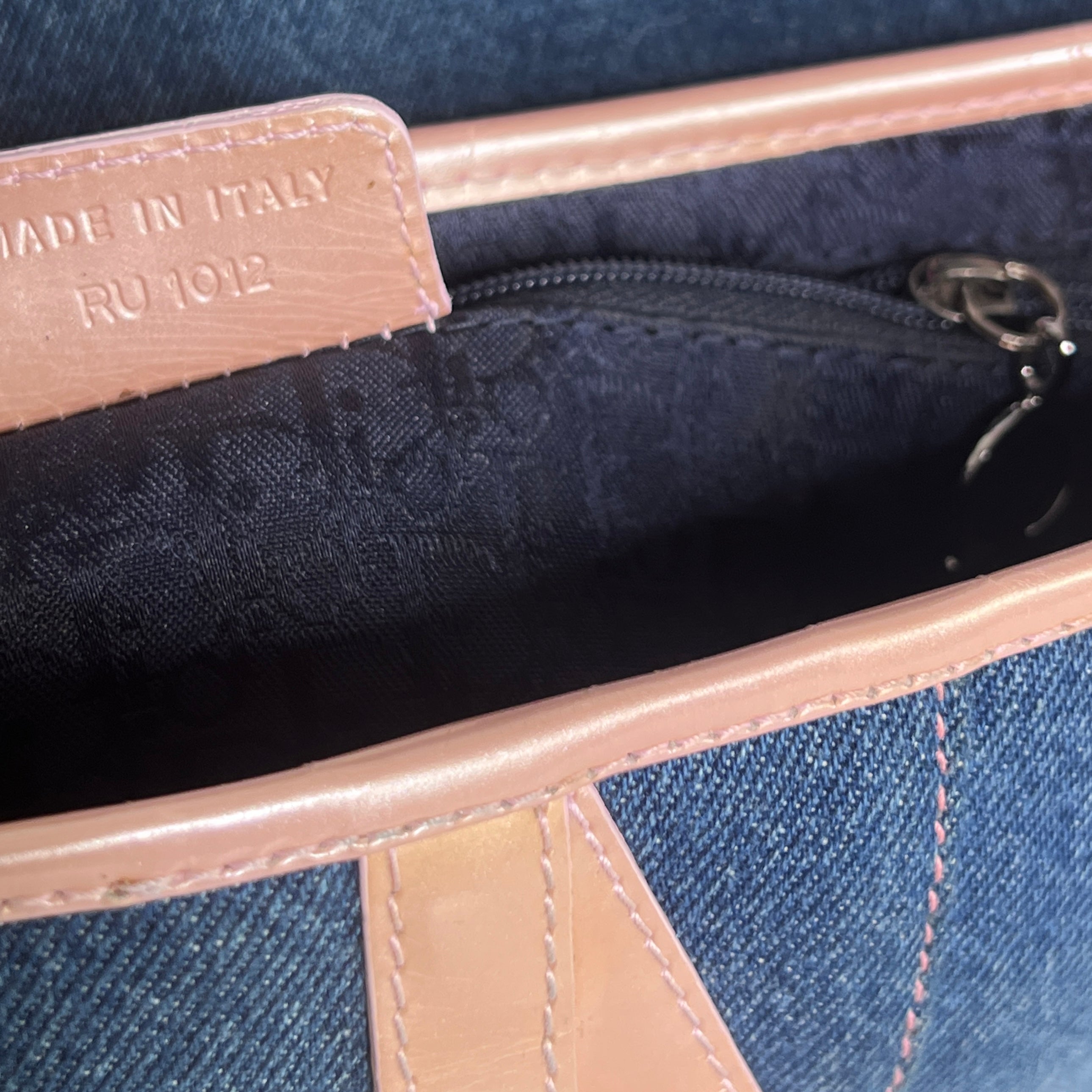 Sac à main DIOR Saddle denim bleu